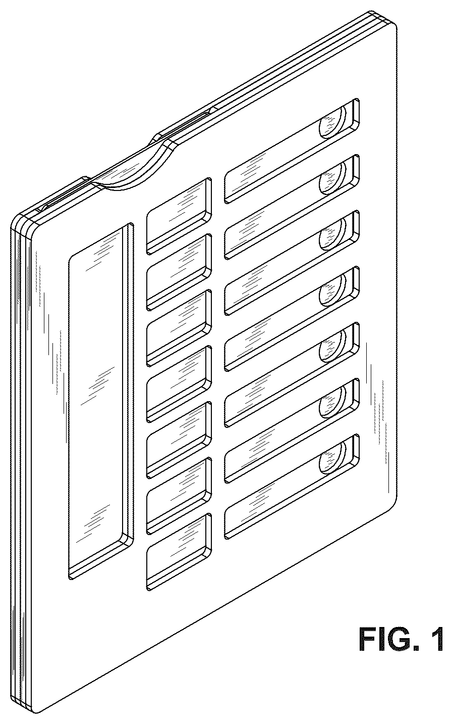 Patent USD1124127 Figure 1 – Learning game set having a layered design