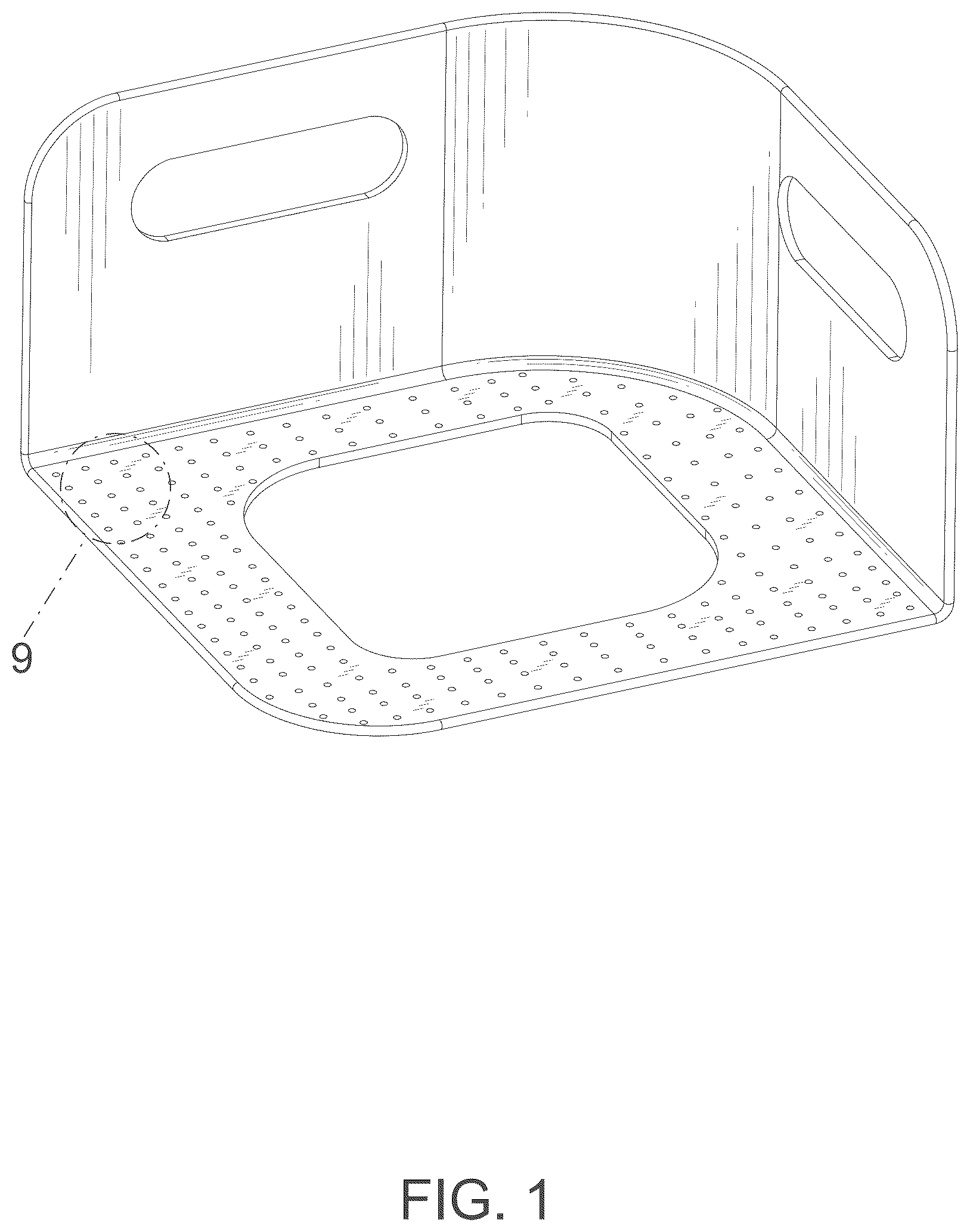 Patent USD1124129 Figure 1 – Sheet clip