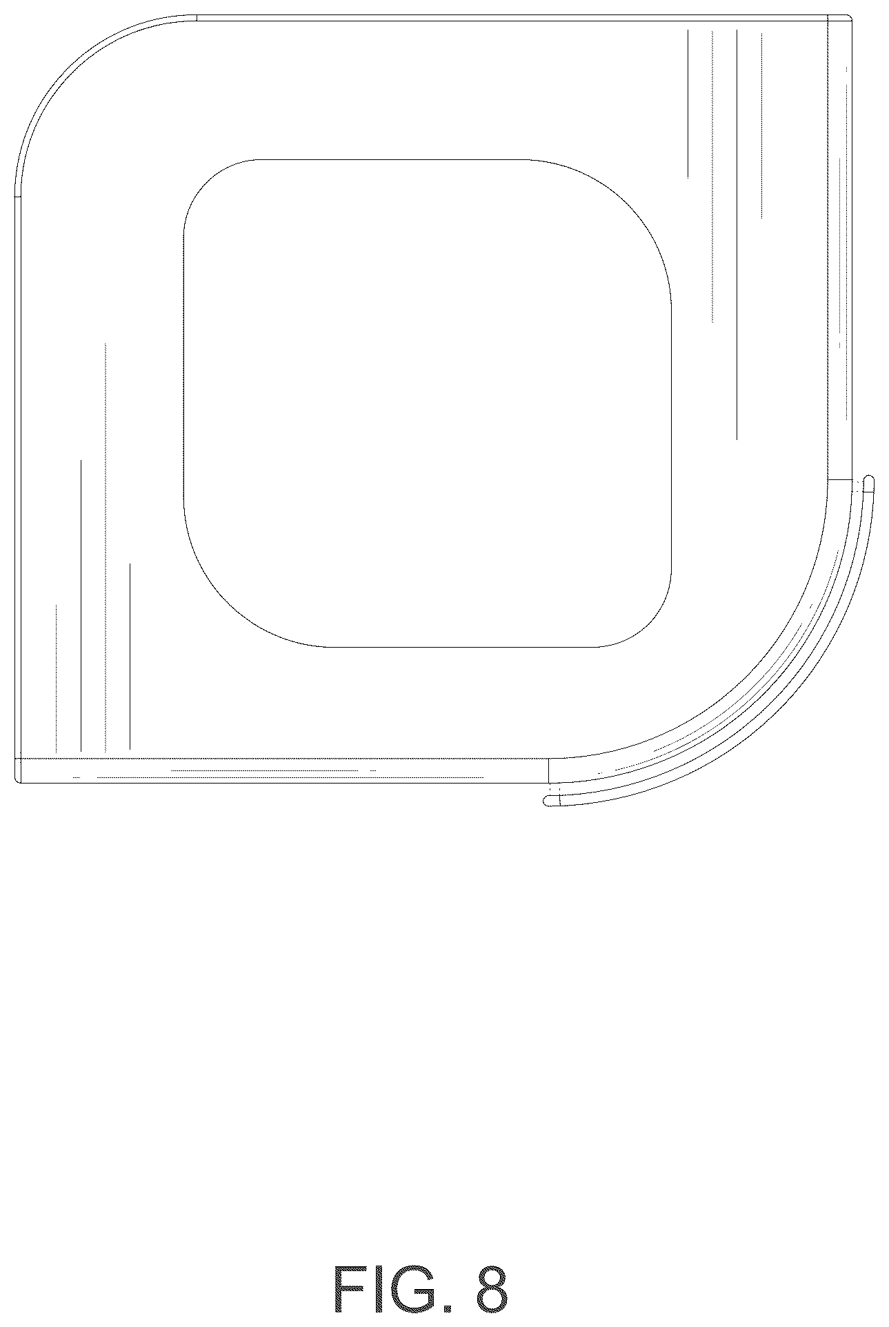 Patent USD1124129 Figure 8 – Sheet clip