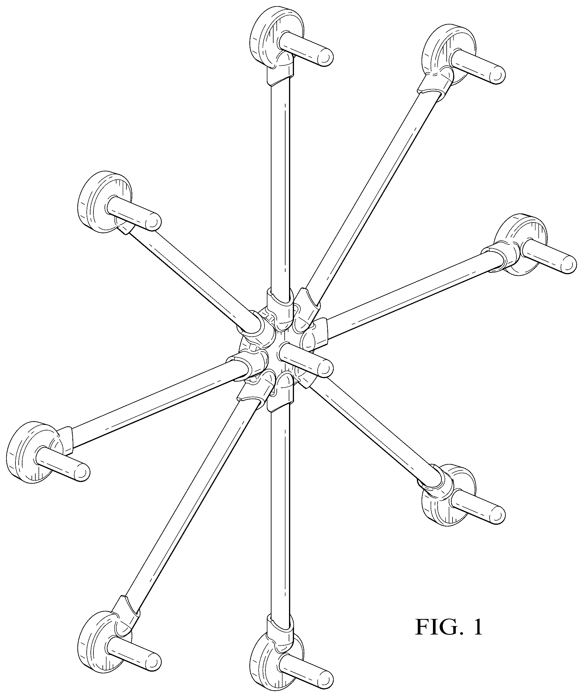 Patent USD1124130 — Wall-mounted bean bag toss game board — Figure 1