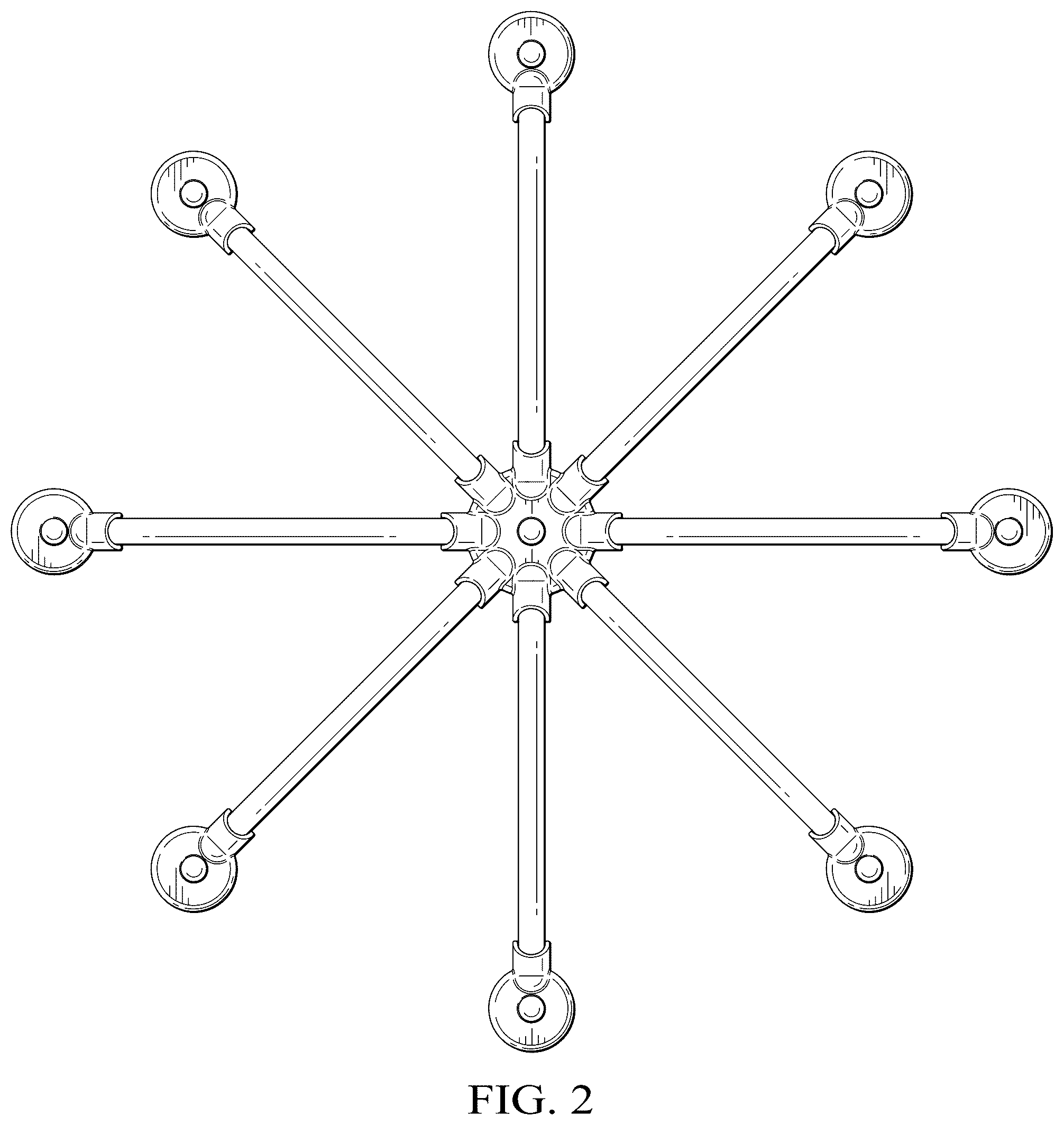Patent USD1124130 Figure 2 – Wall-mounted bean bag toss game board