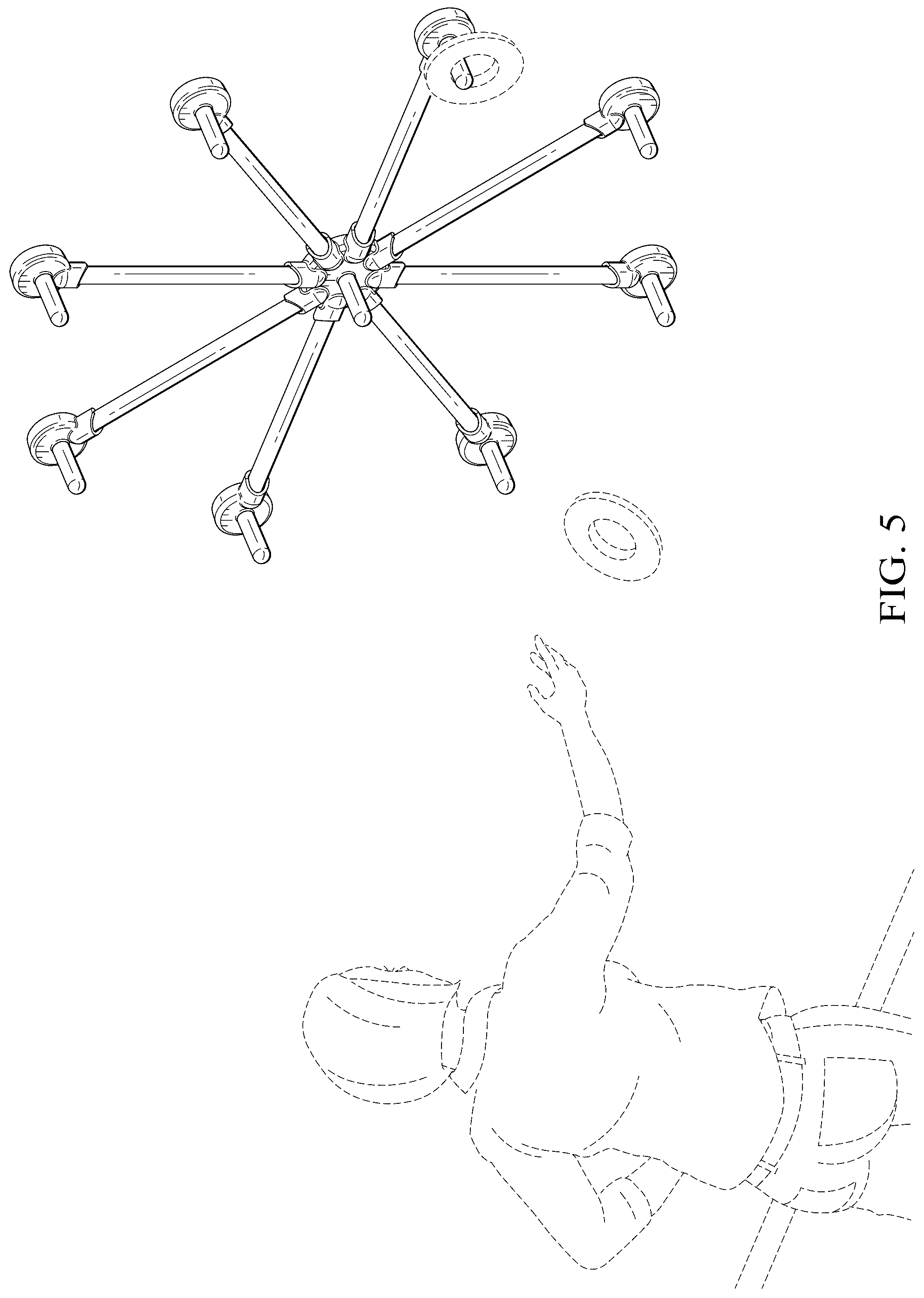 Patent USD1124130 Figure 4 – Wall-mounted bean bag toss game board