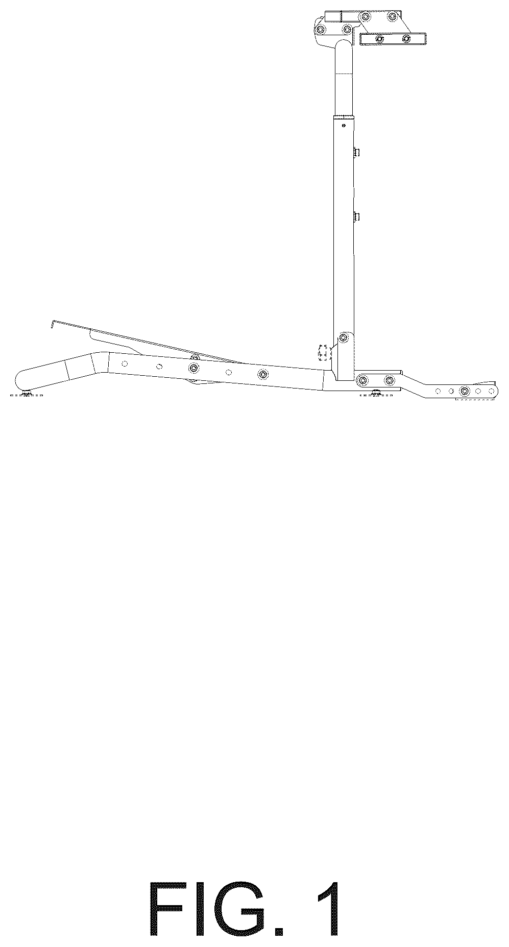 Patent USD1124131 — Foldable steering wheel and pedal stand — Figure 1