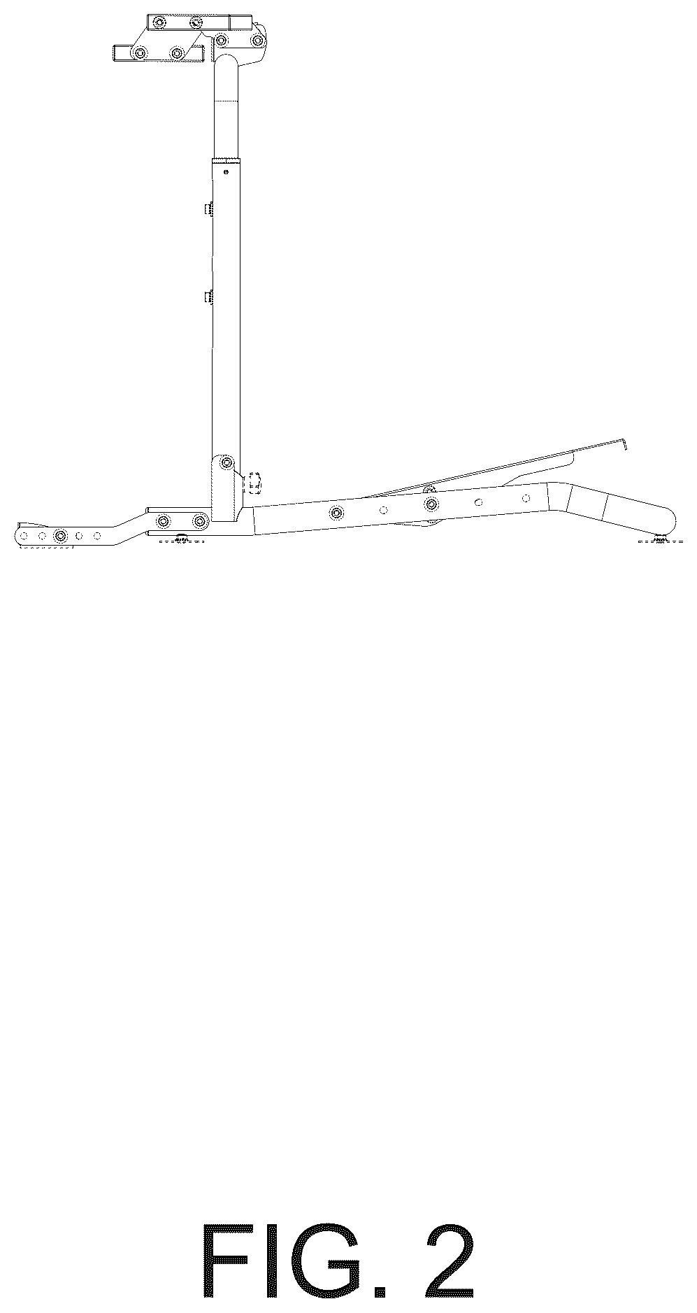 Patent USD1124131 Figure 2 – Foldable steering wheel and pedal stand