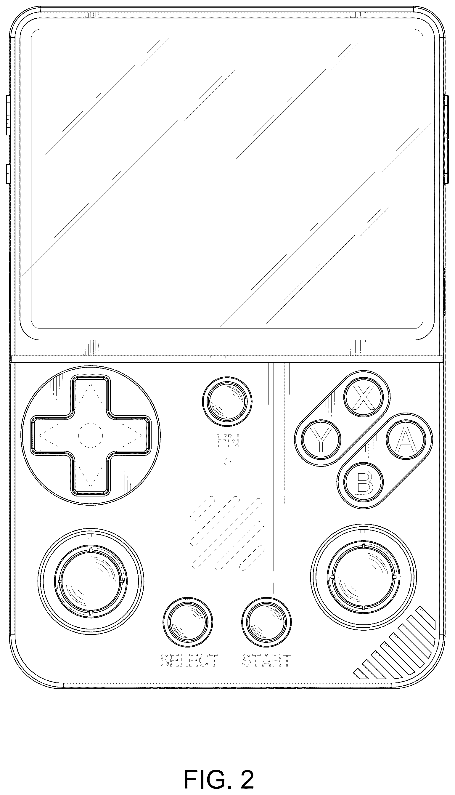 Patent USD1124132 Figure 2 – Handheld game console