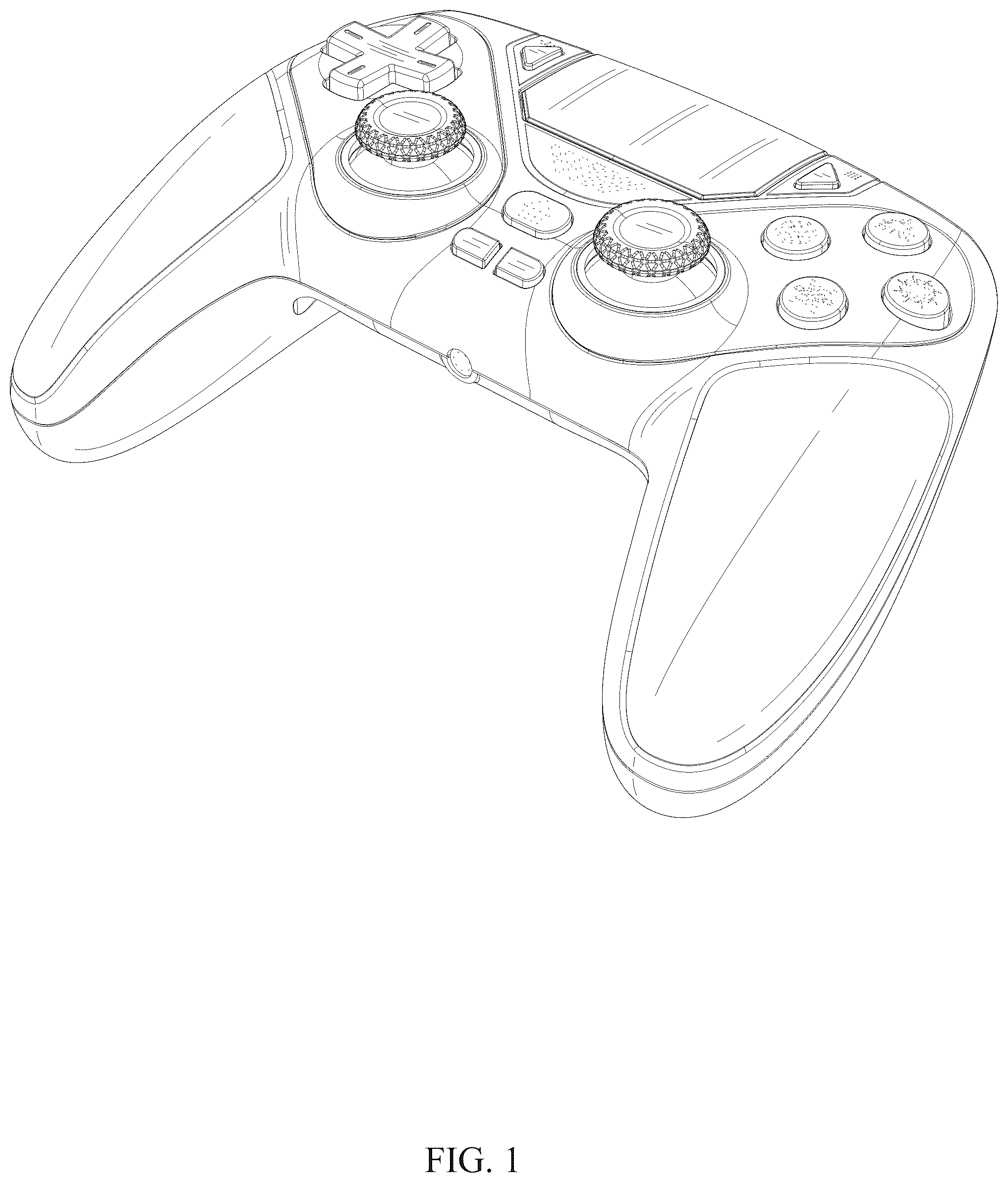Patent USD1124133 — Gamepad — Figure 1