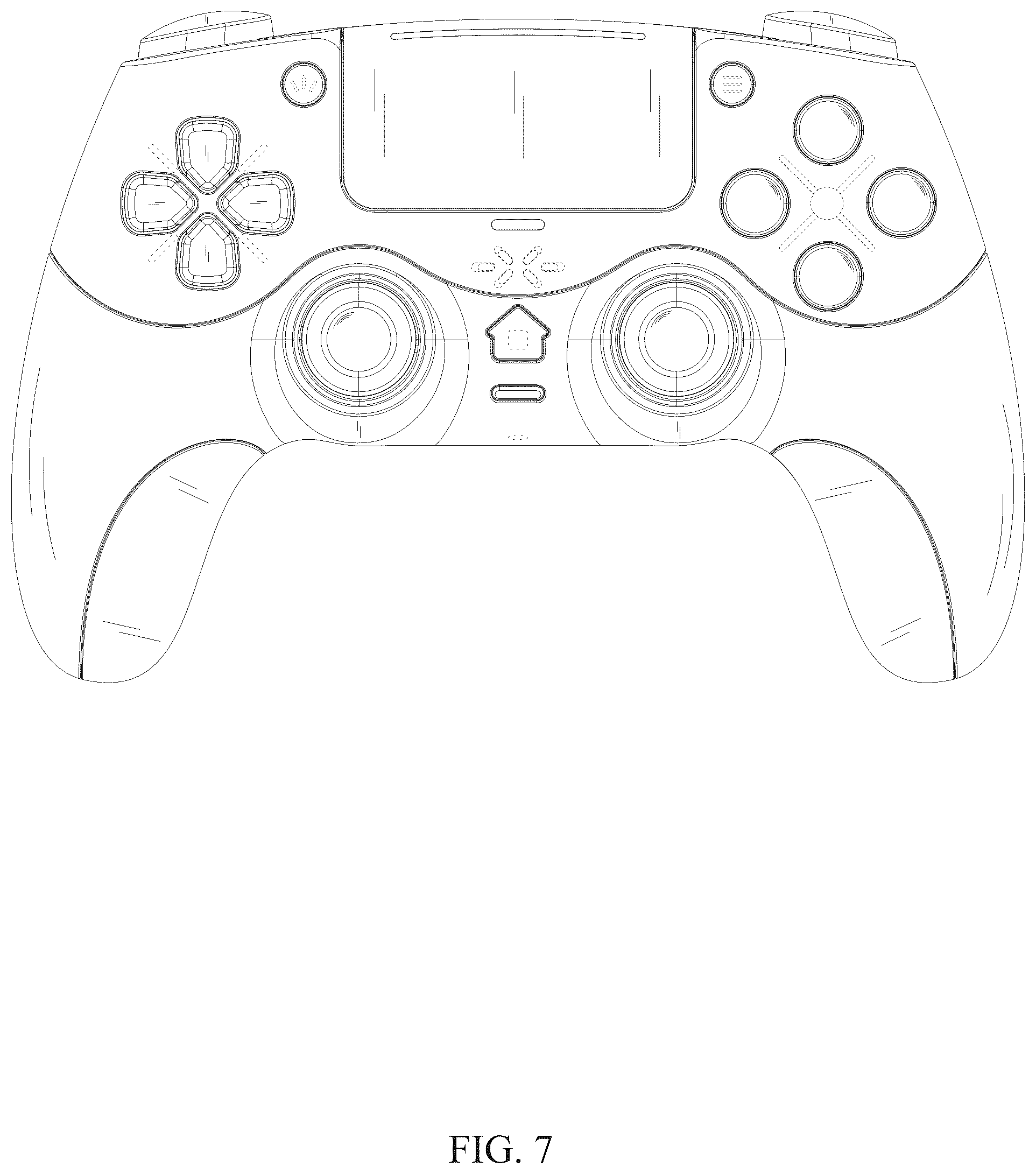 Patent USD1124134 Figure 7 – Gamepad