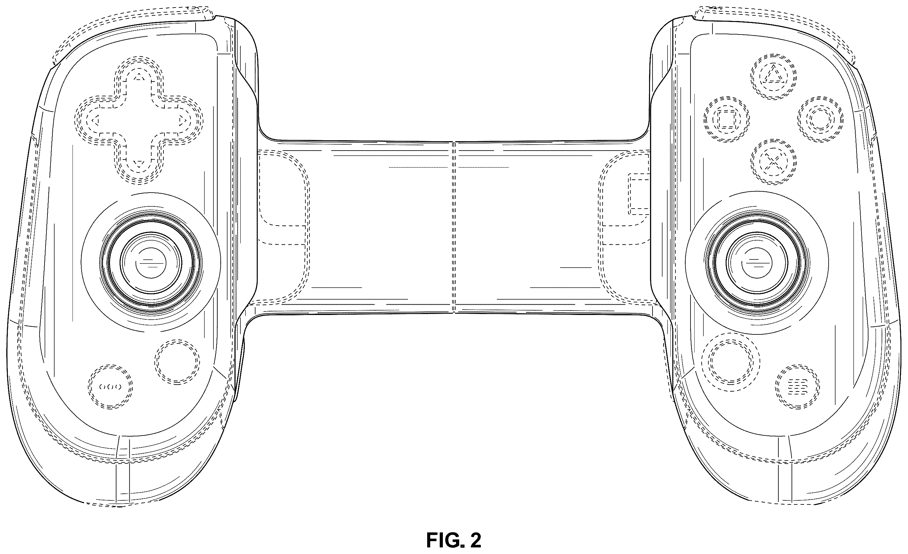Patent USD1124135 Figure 2 – Game controller