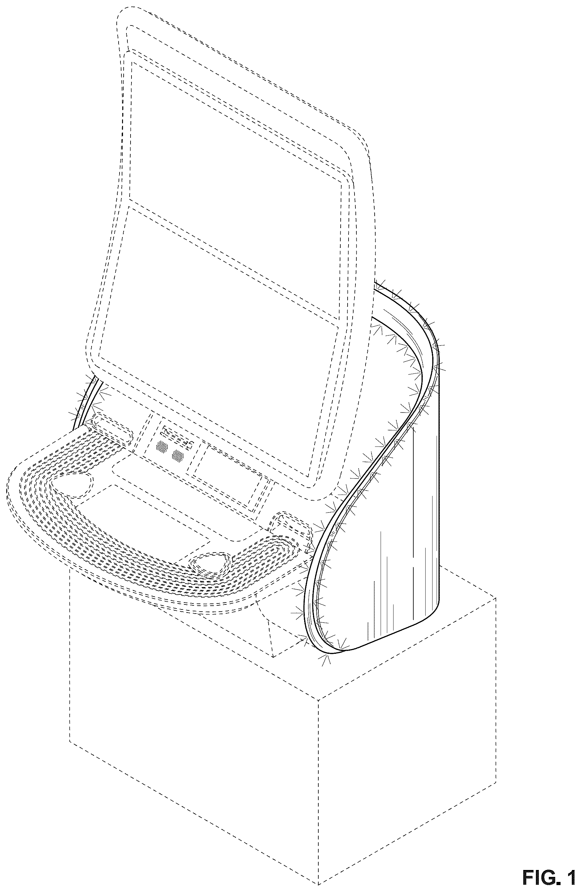 Patent USD1124139 Figure 1 – Gaming machine