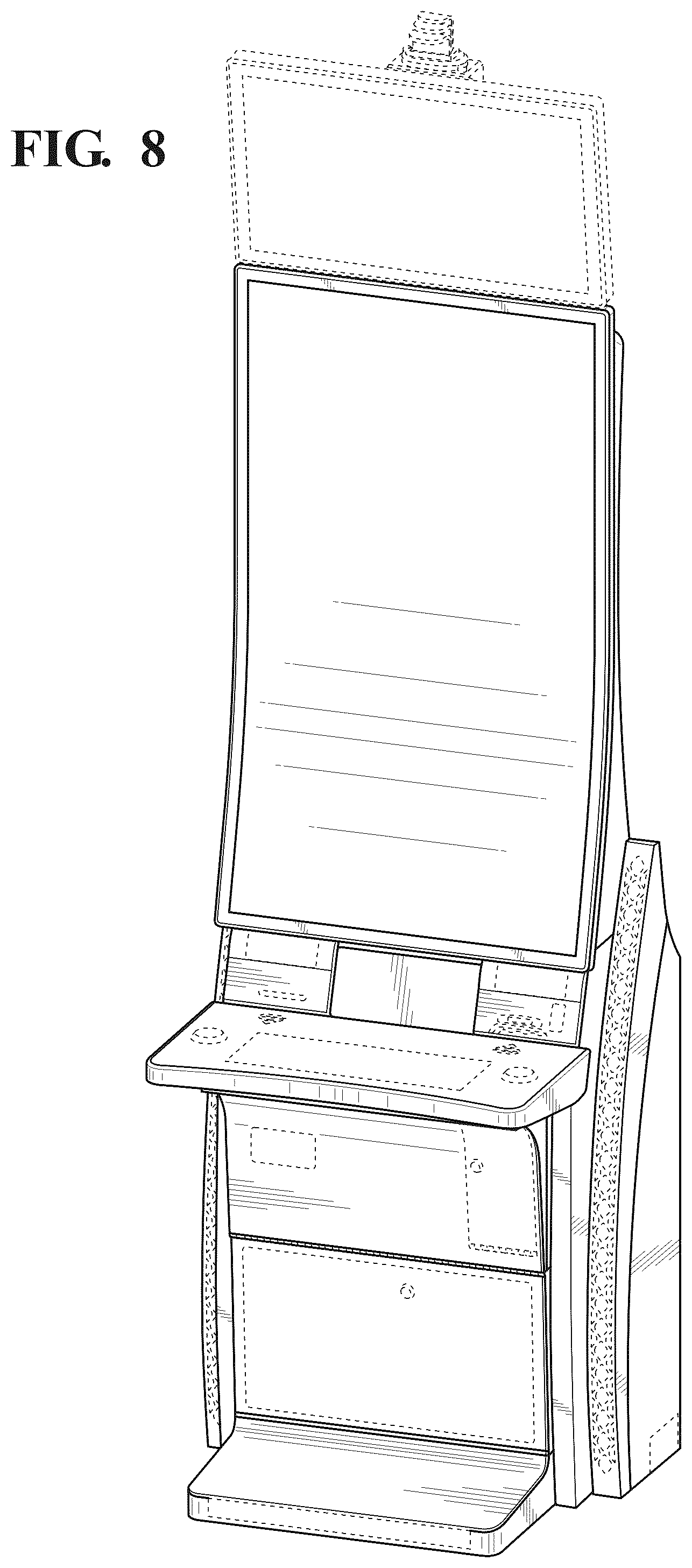 Patent USD1124141 Figure 7 – Gaming kiosk
