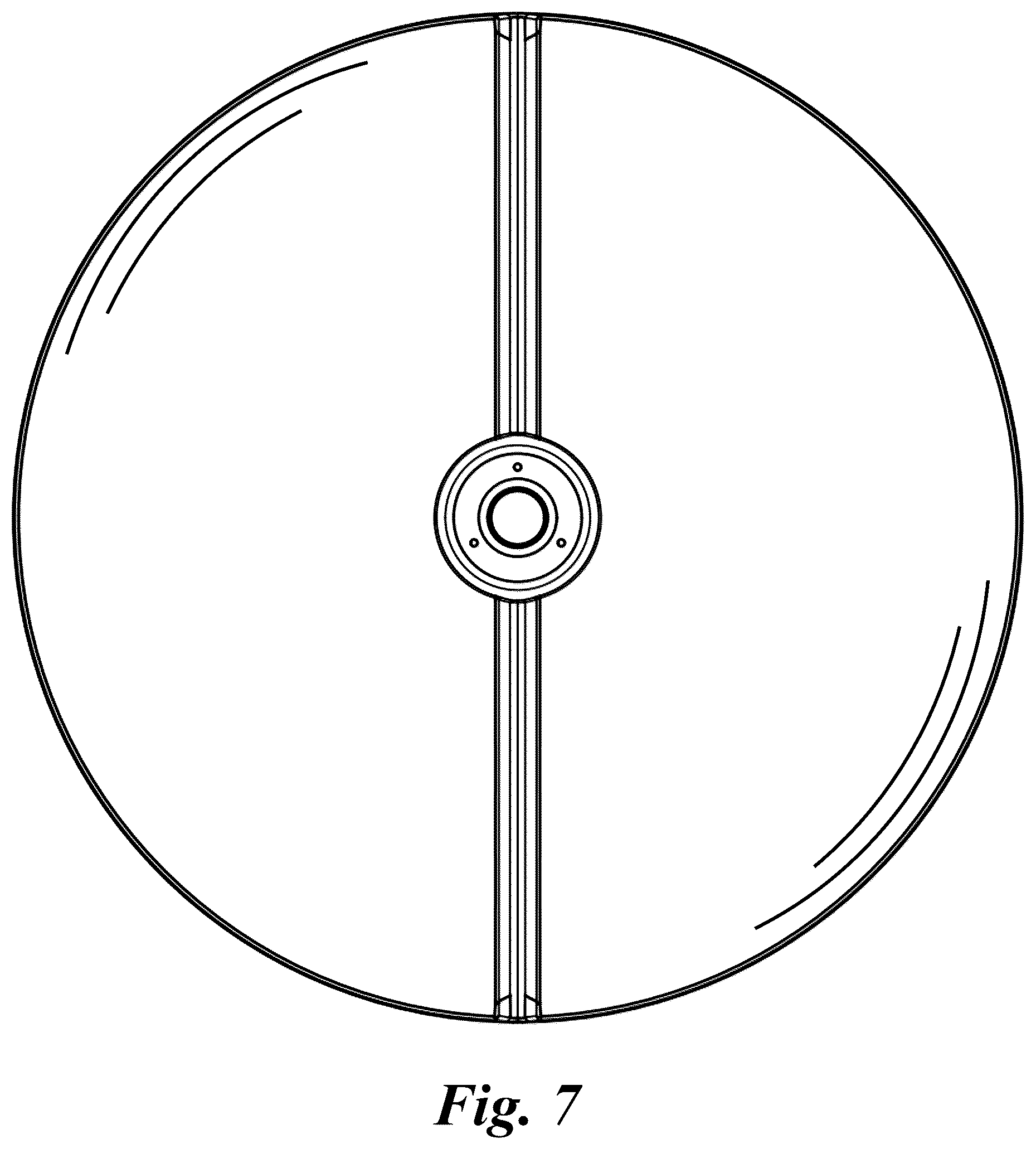 Patent USD1124142 Figure 7 – Circular lid game apparatus