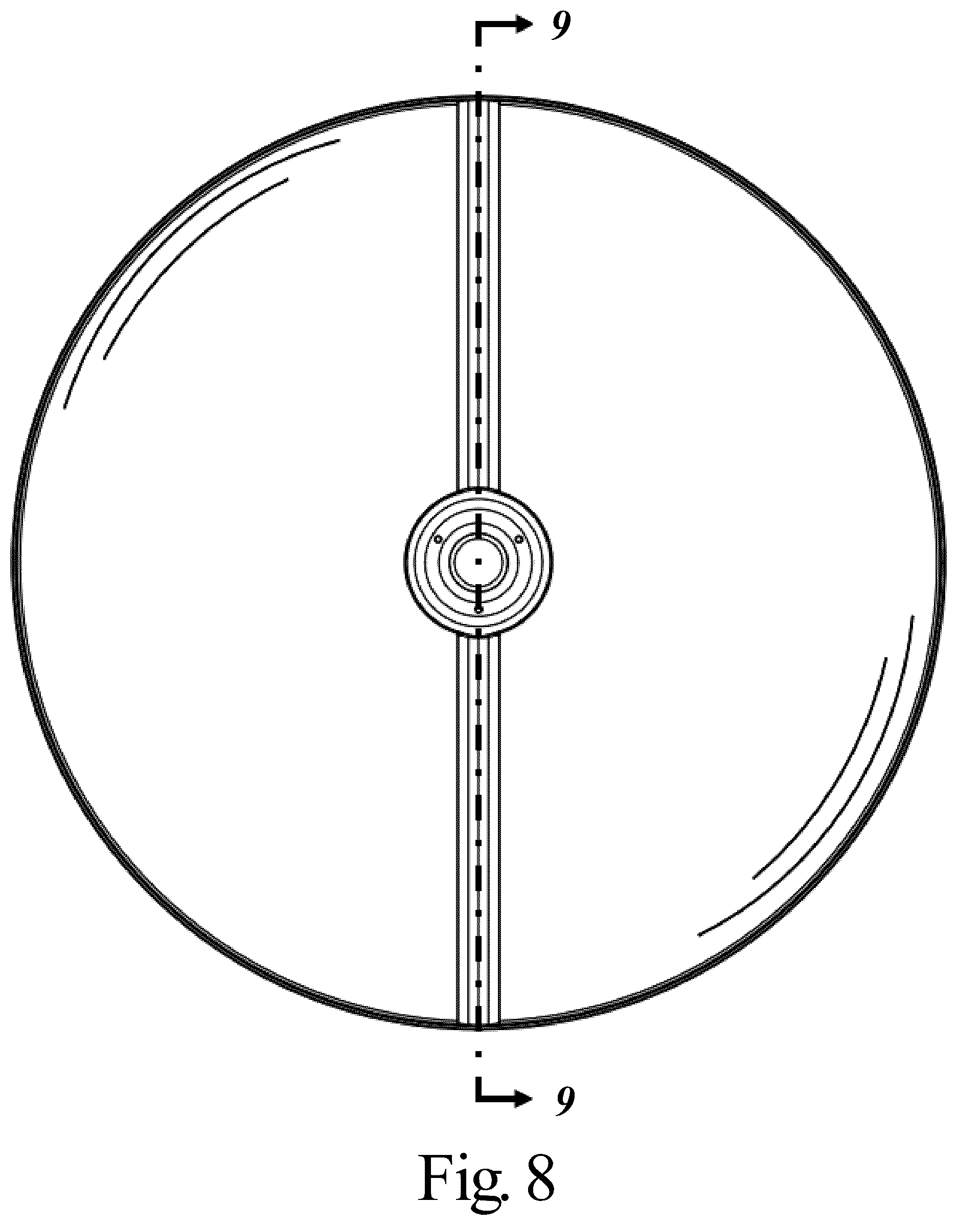 Patent USD1124142 Figure 8 – Circular lid game apparatus
