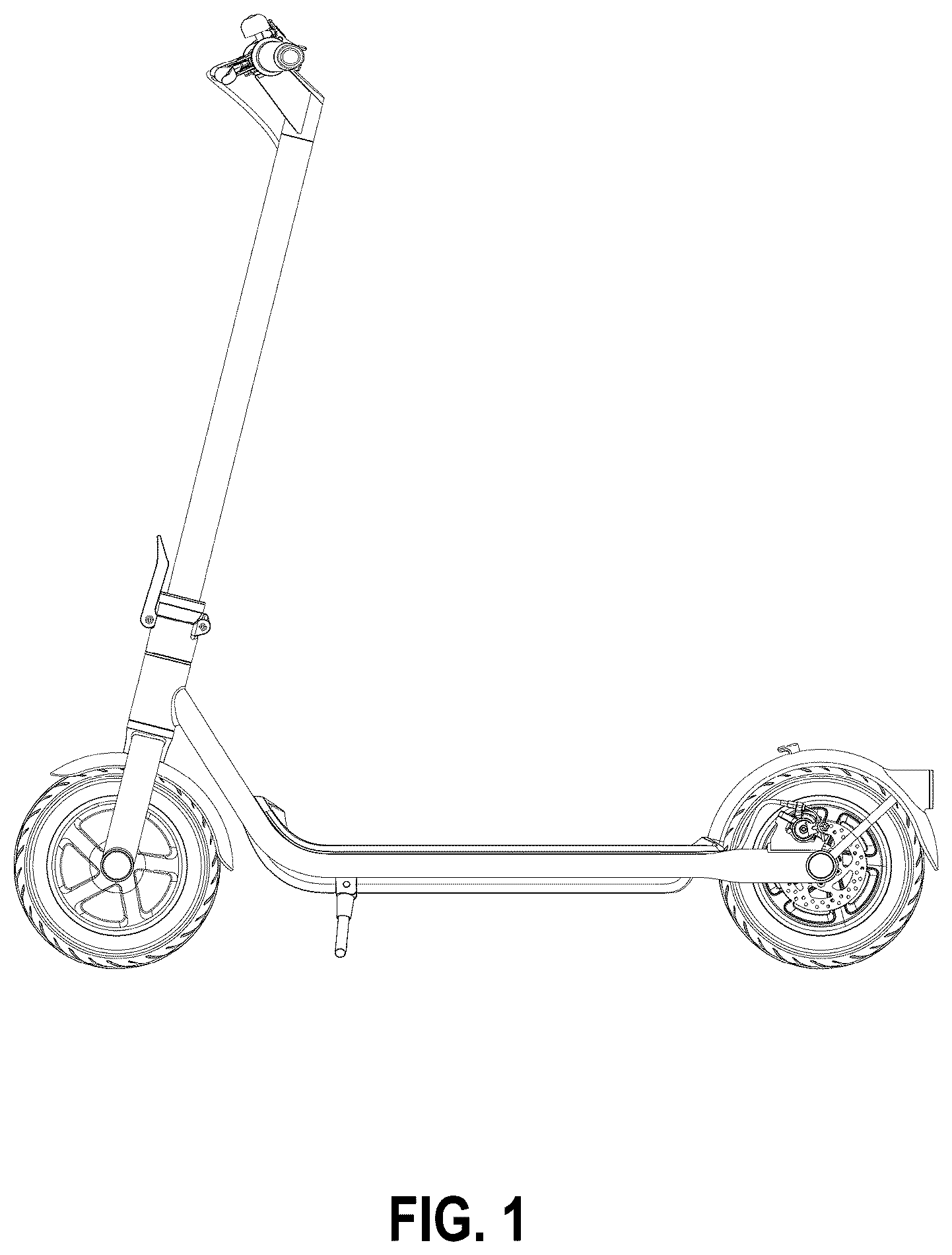 Patent USD1124146 Figure 1 – Electric scooter