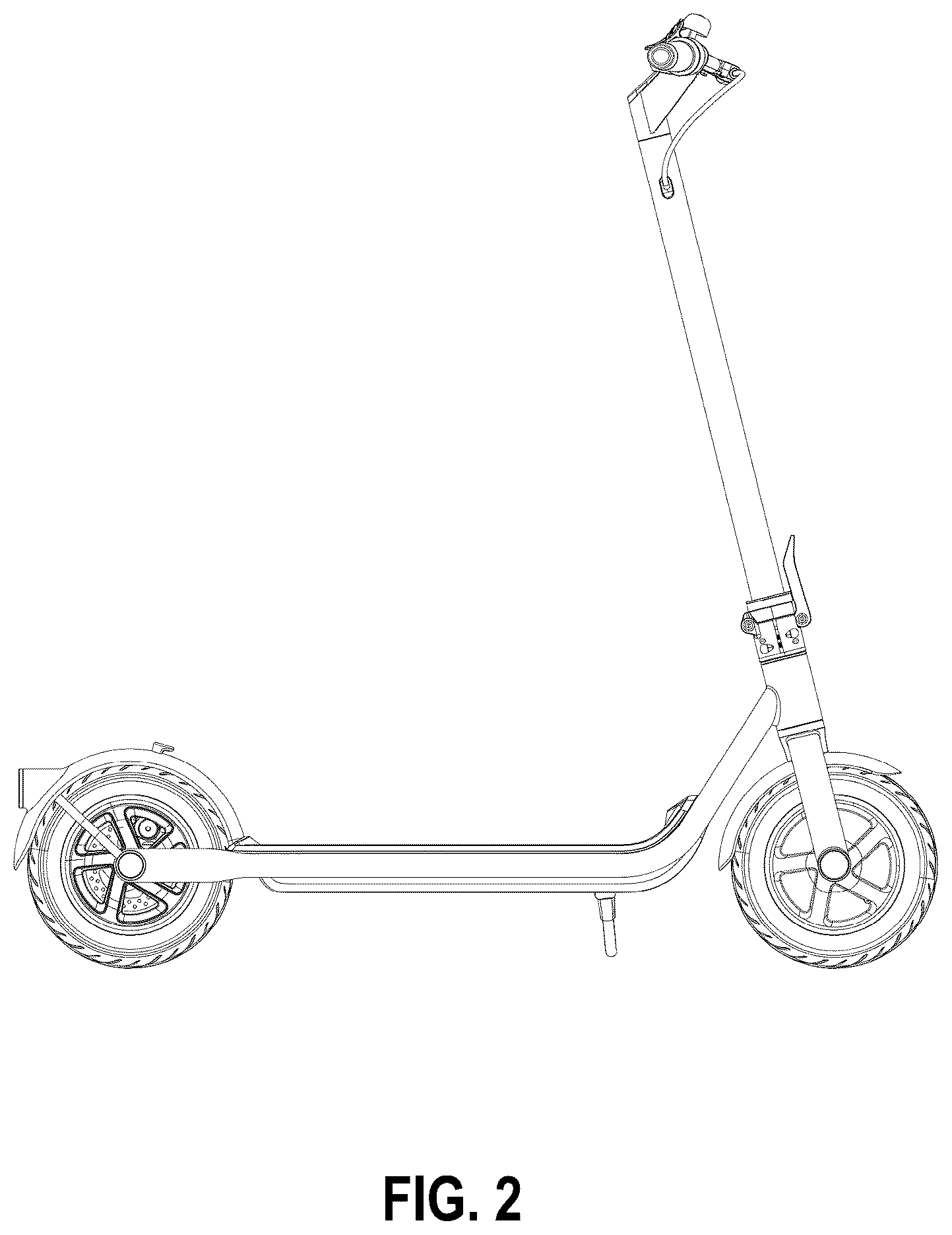 Patent USD1124146 Figure 2 – Electric scooter