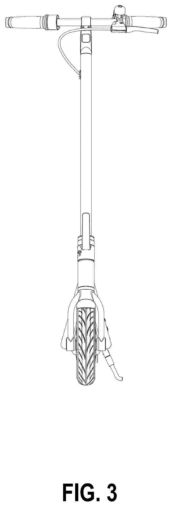 Patent USD1124146 Figure 3 – Electric scooter