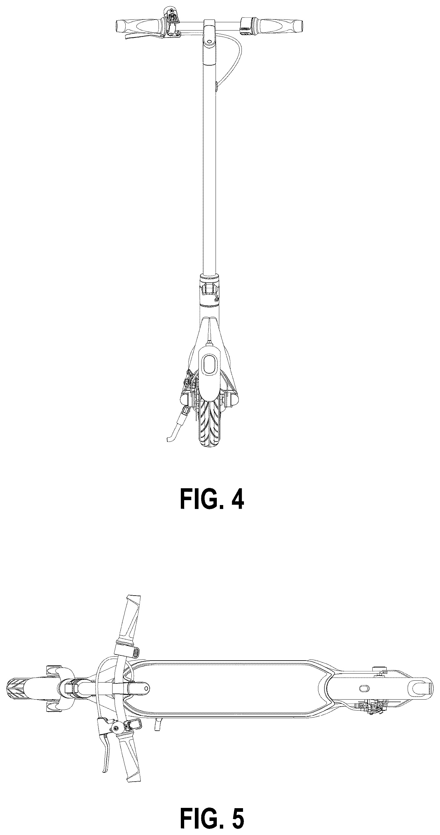 Patent USD1124146 Figure 4 – Electric scooter