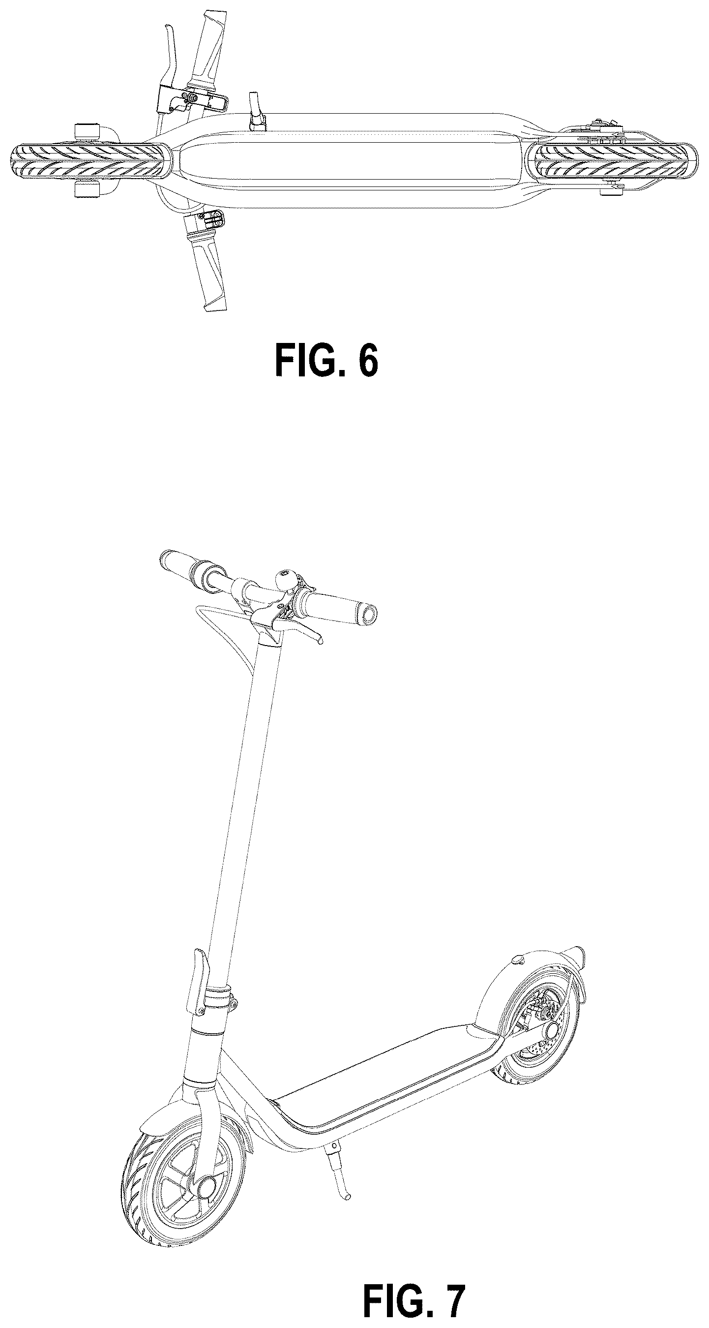 Patent USD1124146 Figure 5 – Electric scooter