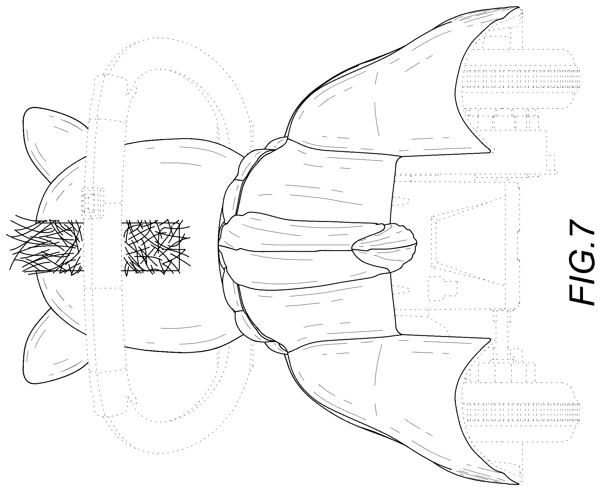 Patent USD1124147 Figure 7 – Unicorn ride-on toy
