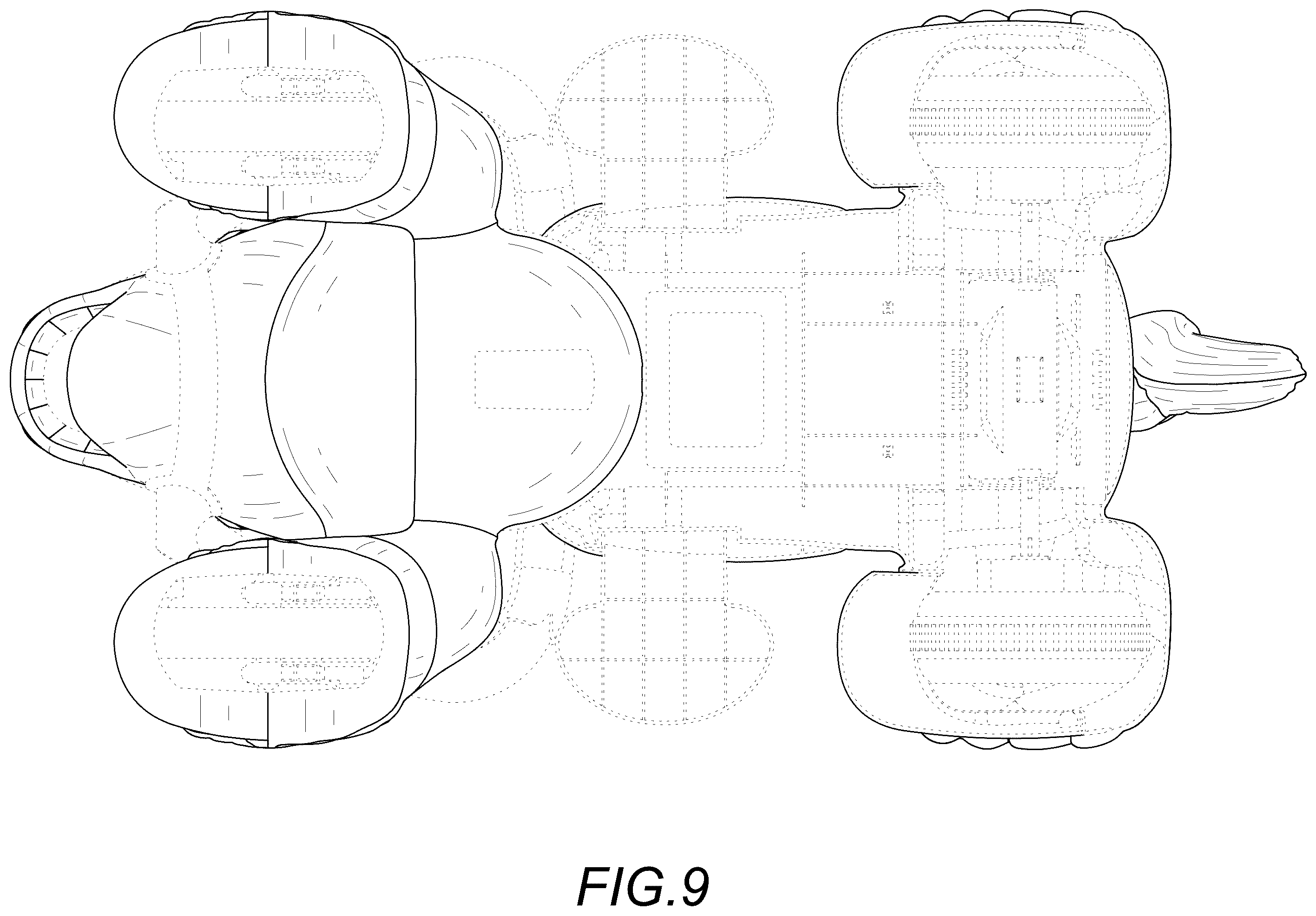 Patent USD1124147 Figure 9 – Unicorn ride-on toy