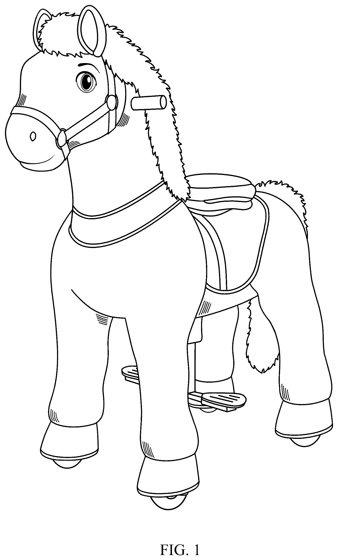 Patent USD1124148 Figure 1 – Ride-on toy