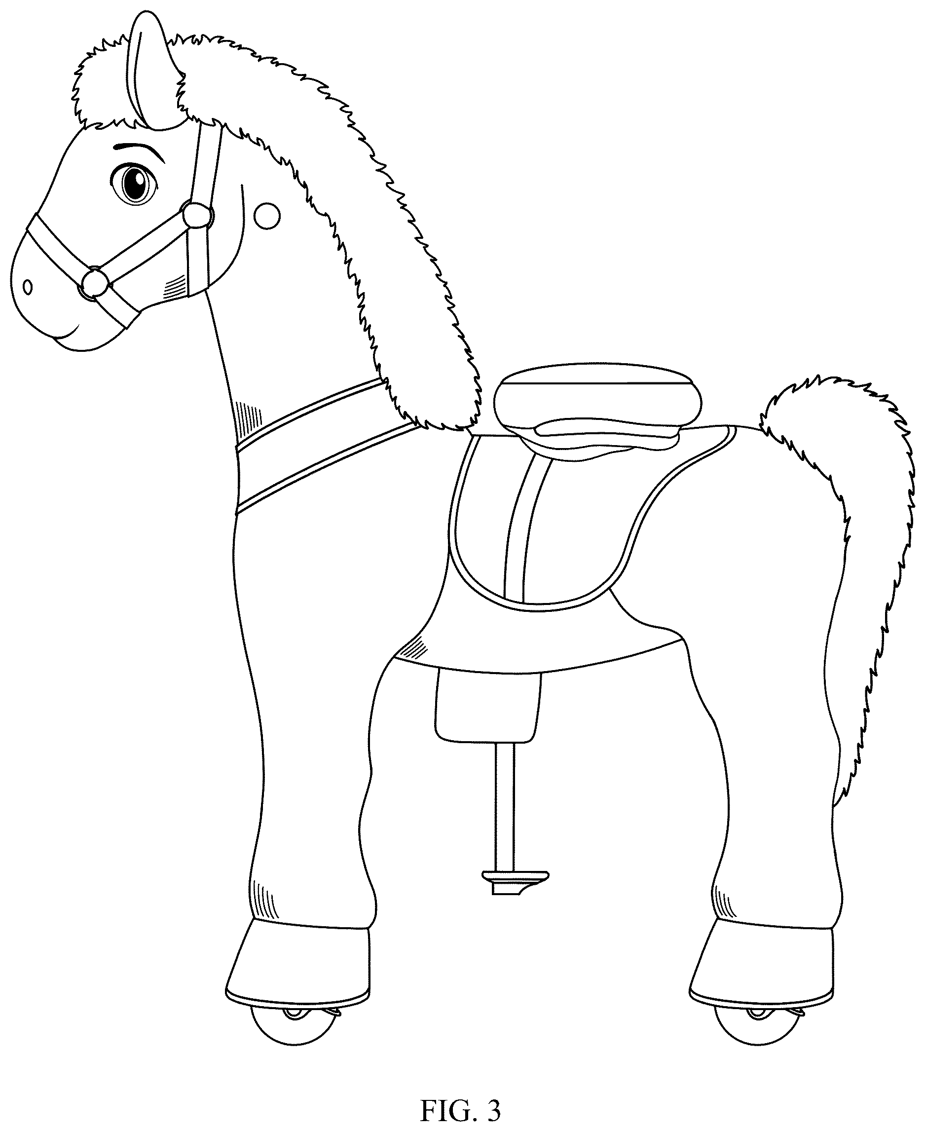 Patent USD1124148 Figure 3 – Ride-on toy