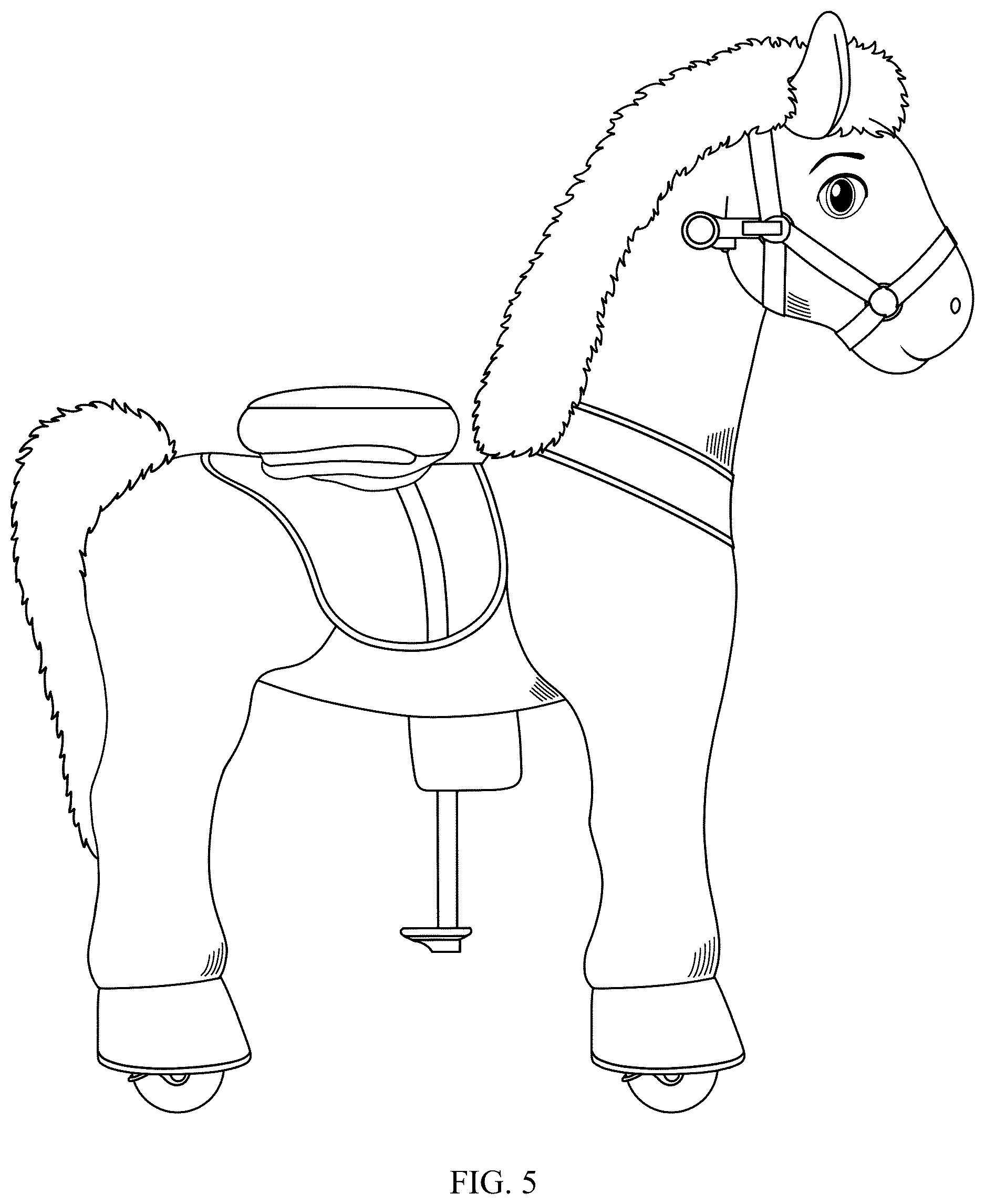 Patent USD1124148 Figure 5 – Ride-on toy