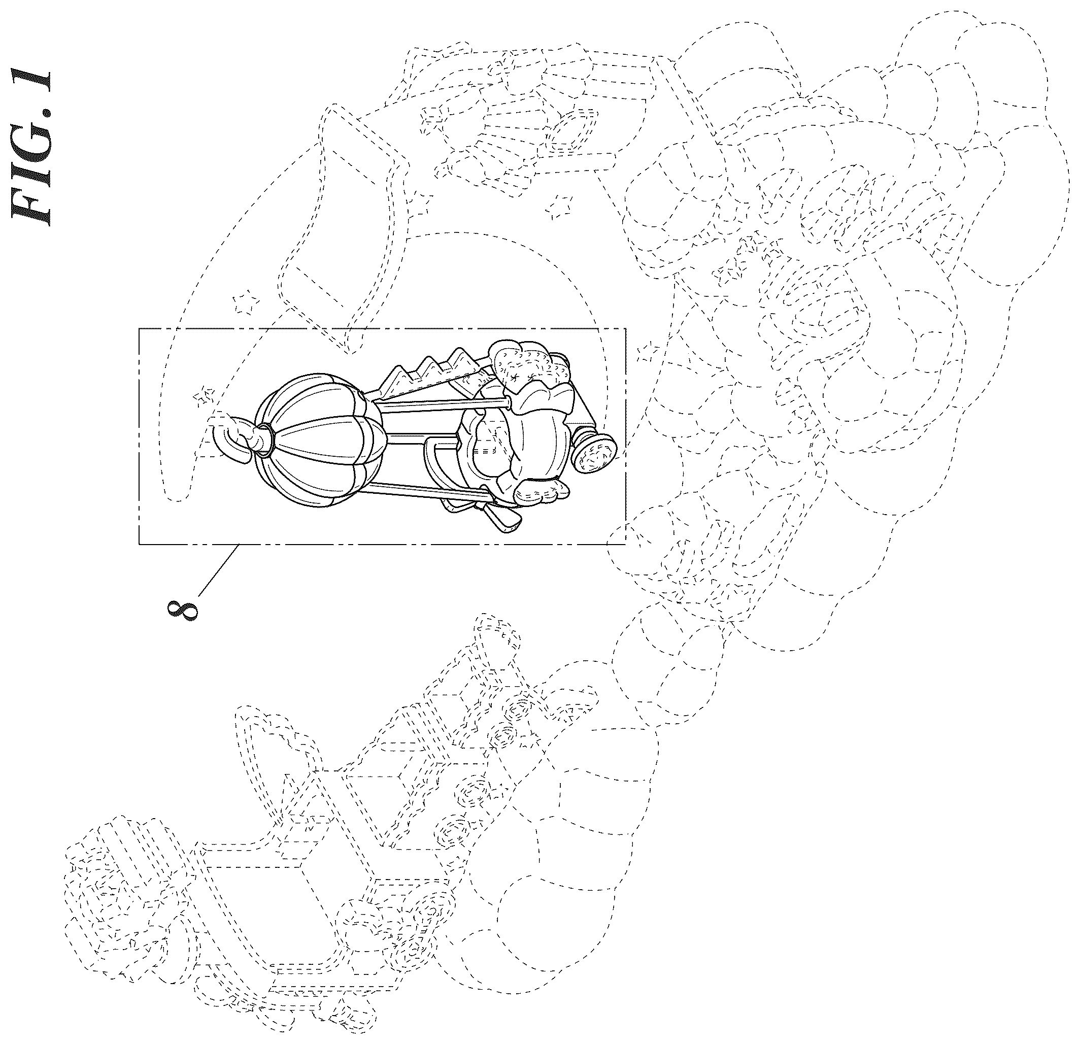 Patent USD1124150 — Toy balloon — Figure 1