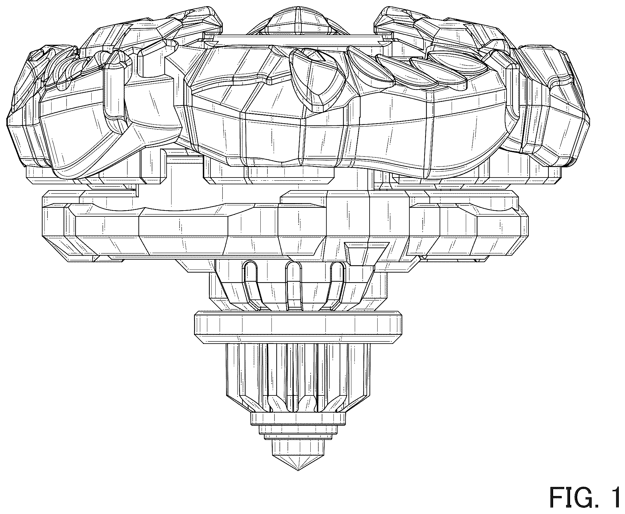 Patent USD1124151 Figure 1 – Spinning top toy