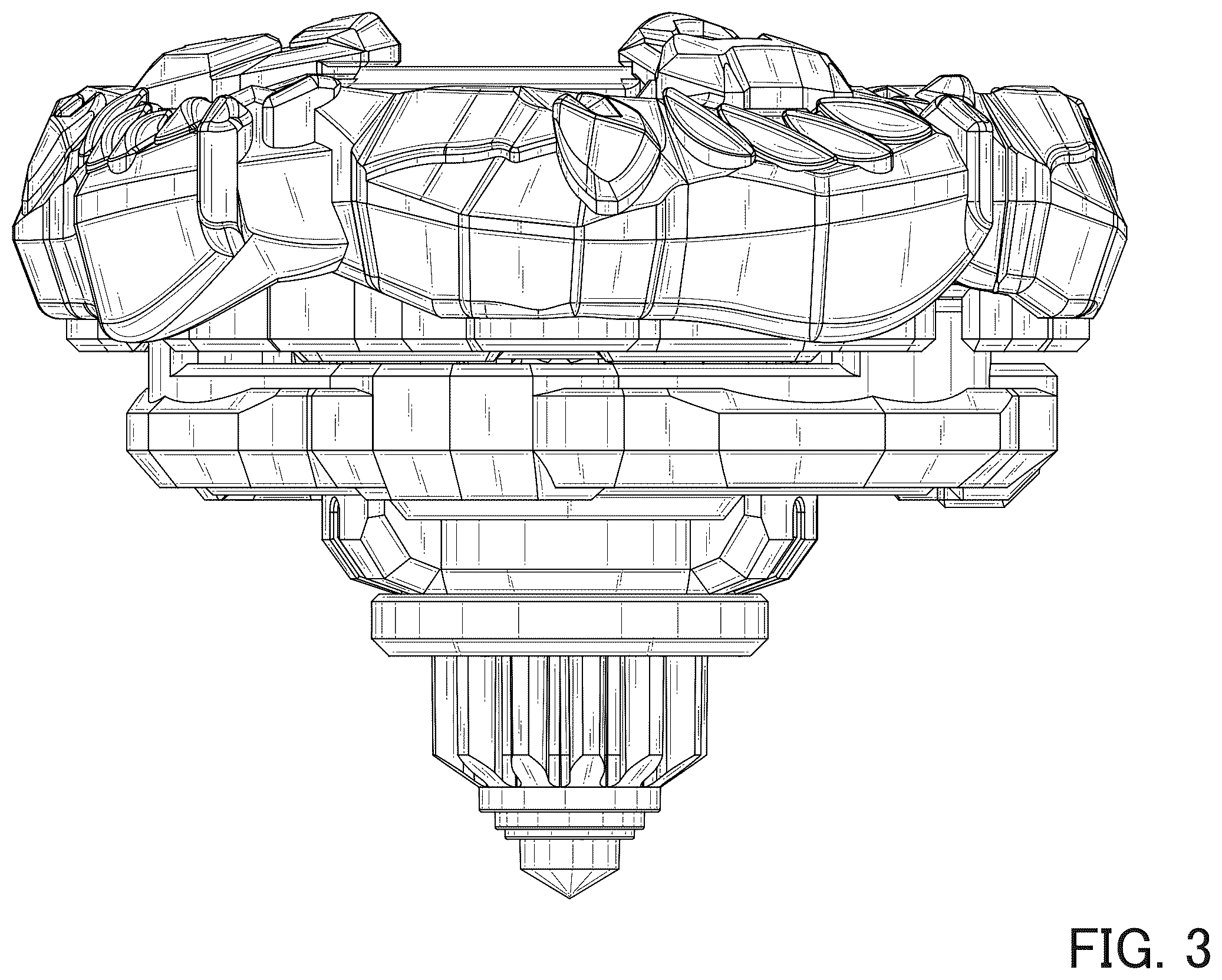 Patent USD1124151 Figure 3 – Spinning top toy