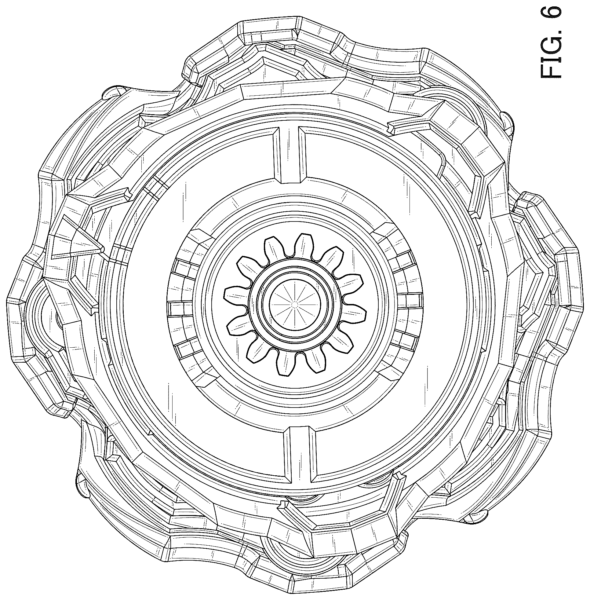 Patent USD1124151 Figure 6 – Spinning top toy