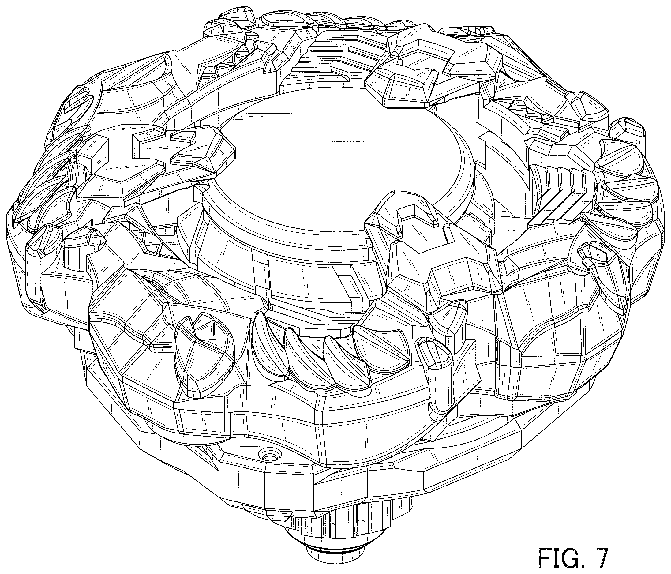 Patent USD1124151 Figure 7 – Spinning top toy