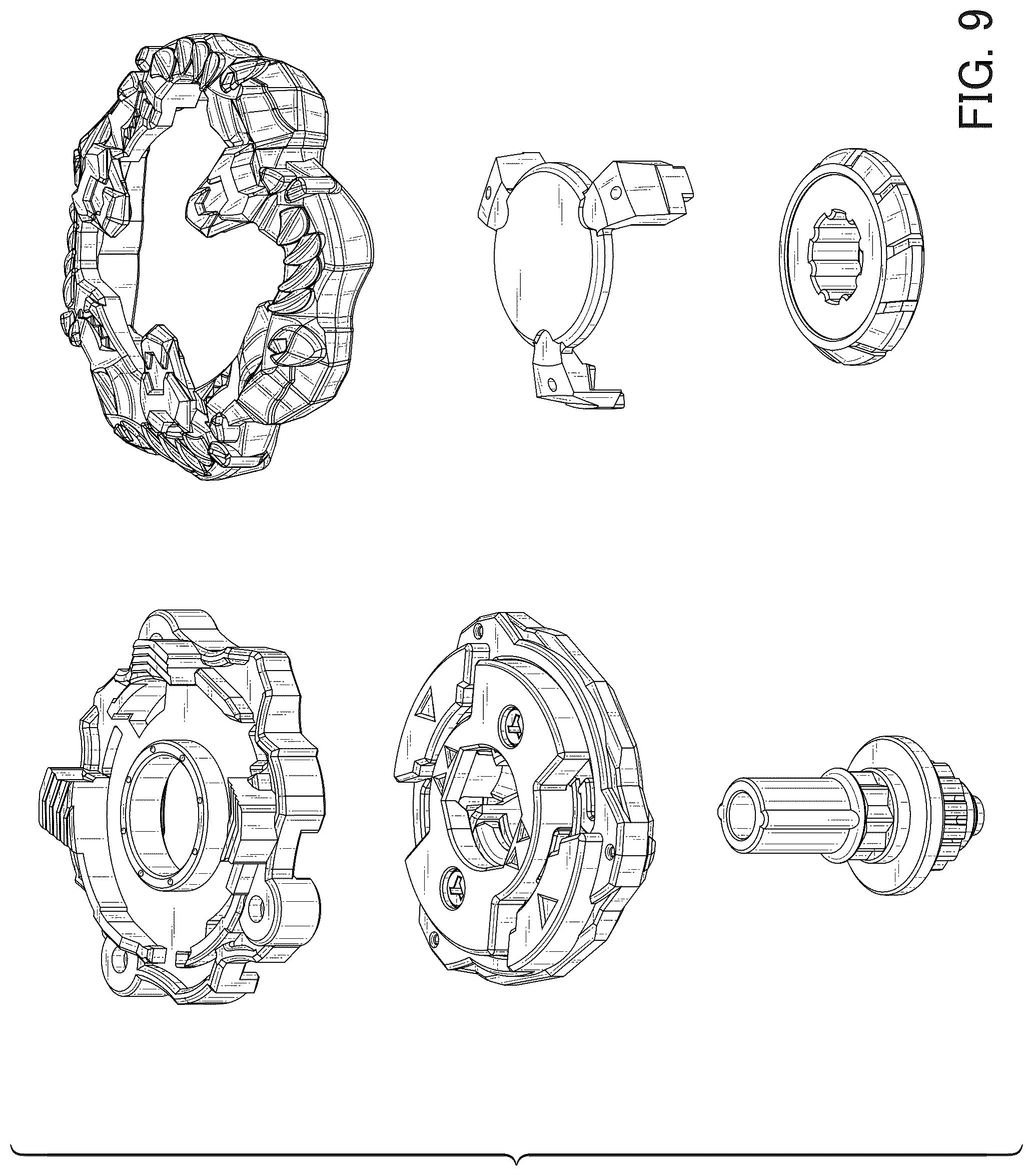 Patent USD1124151 Figure 9 – Spinning top toy