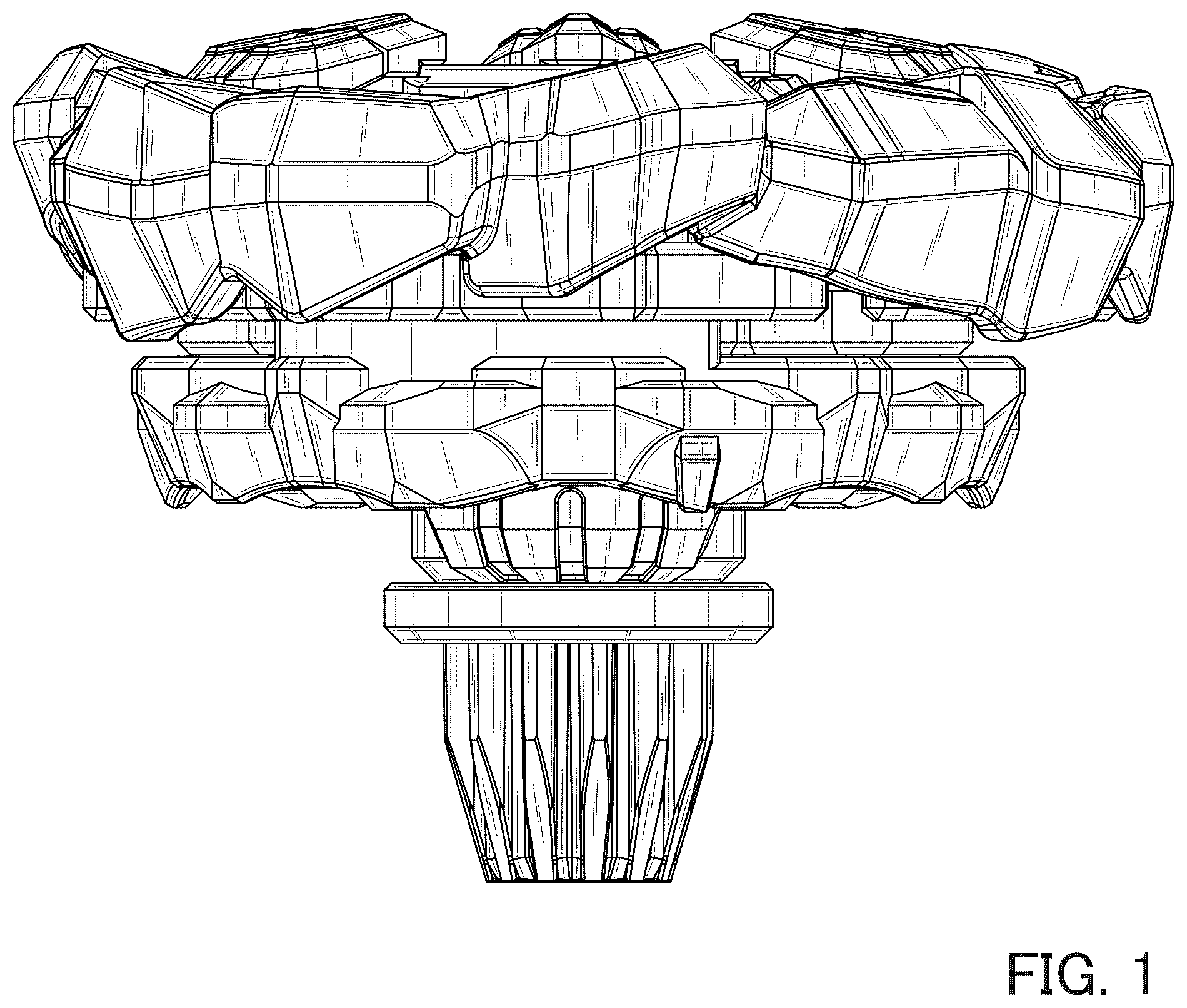 Patent USD1124152 Figure 1 – Spinning top toy
