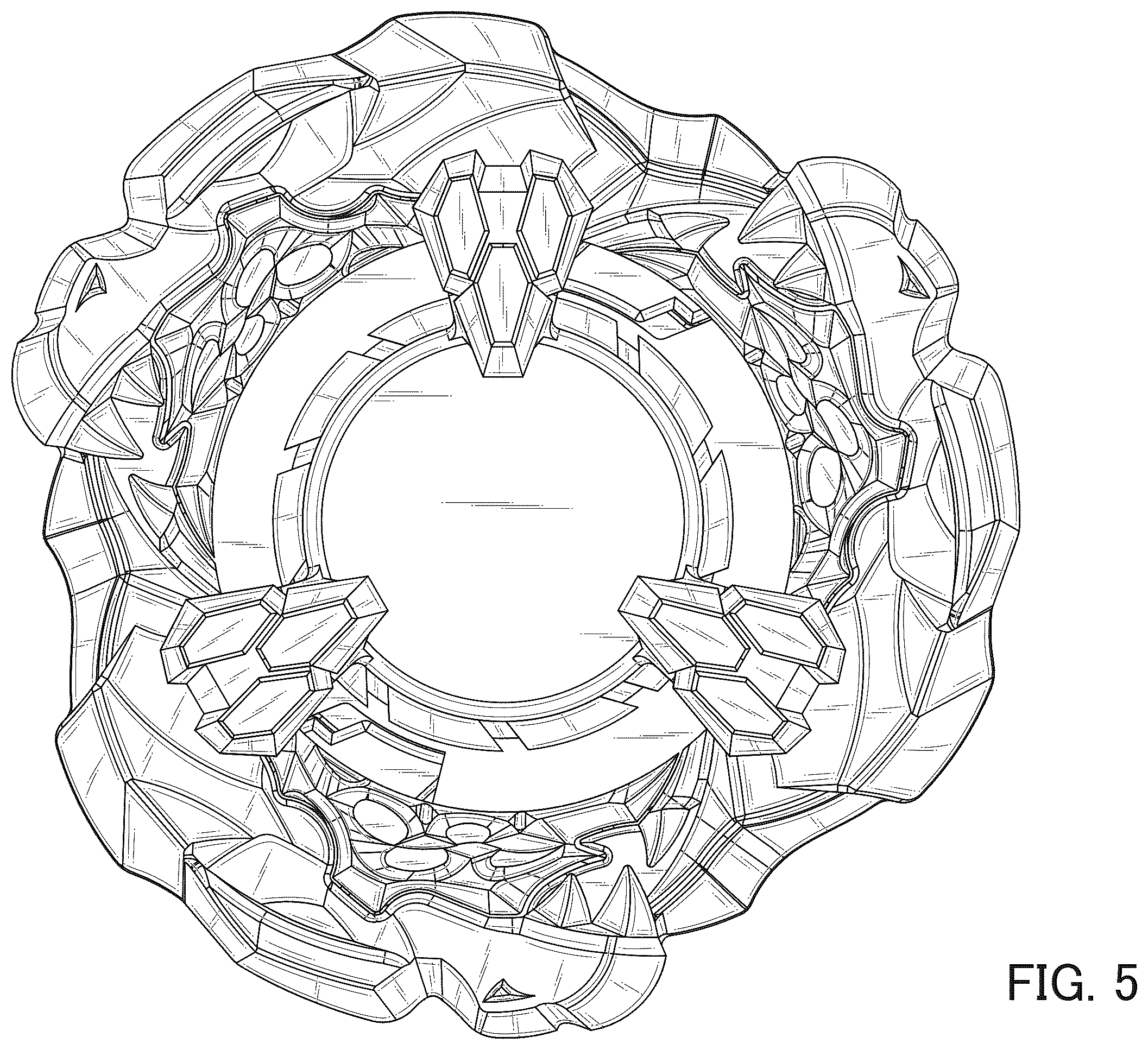 Patent USD1124152 Figure 5 – Spinning top toy