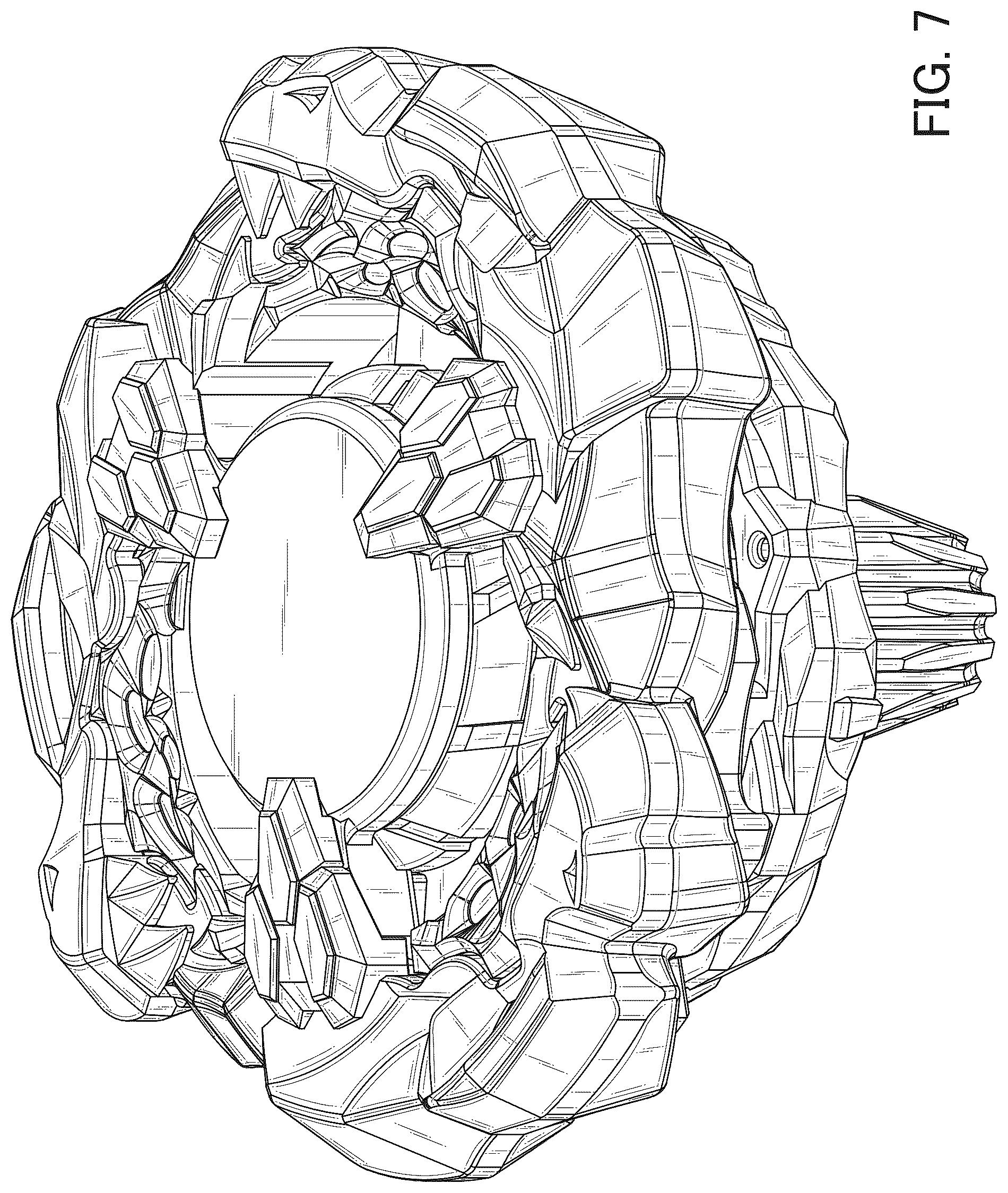 Patent USD1124152 Figure 7 – Spinning top toy