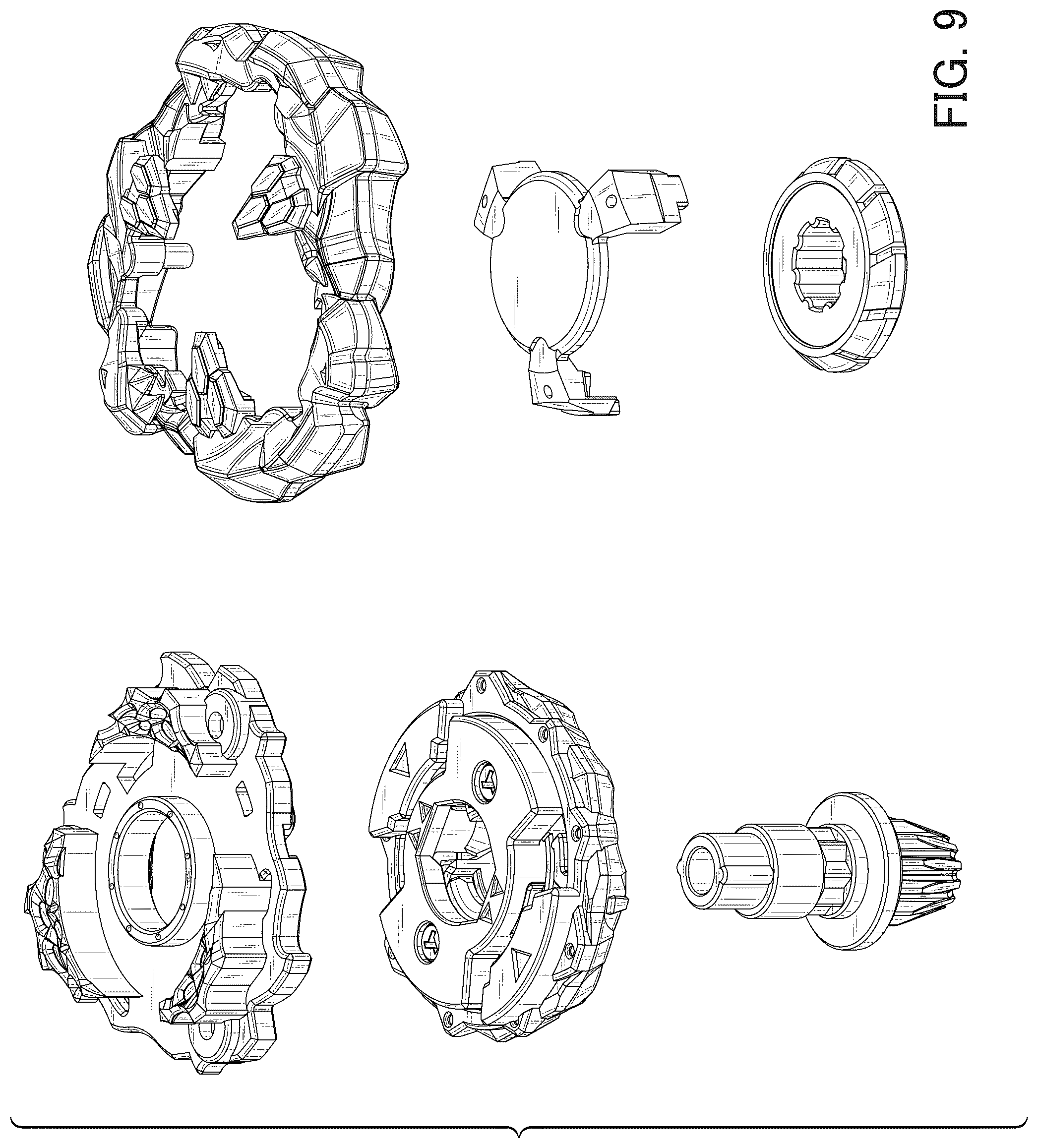 Patent USD1124152 Figure 9 – Spinning top toy