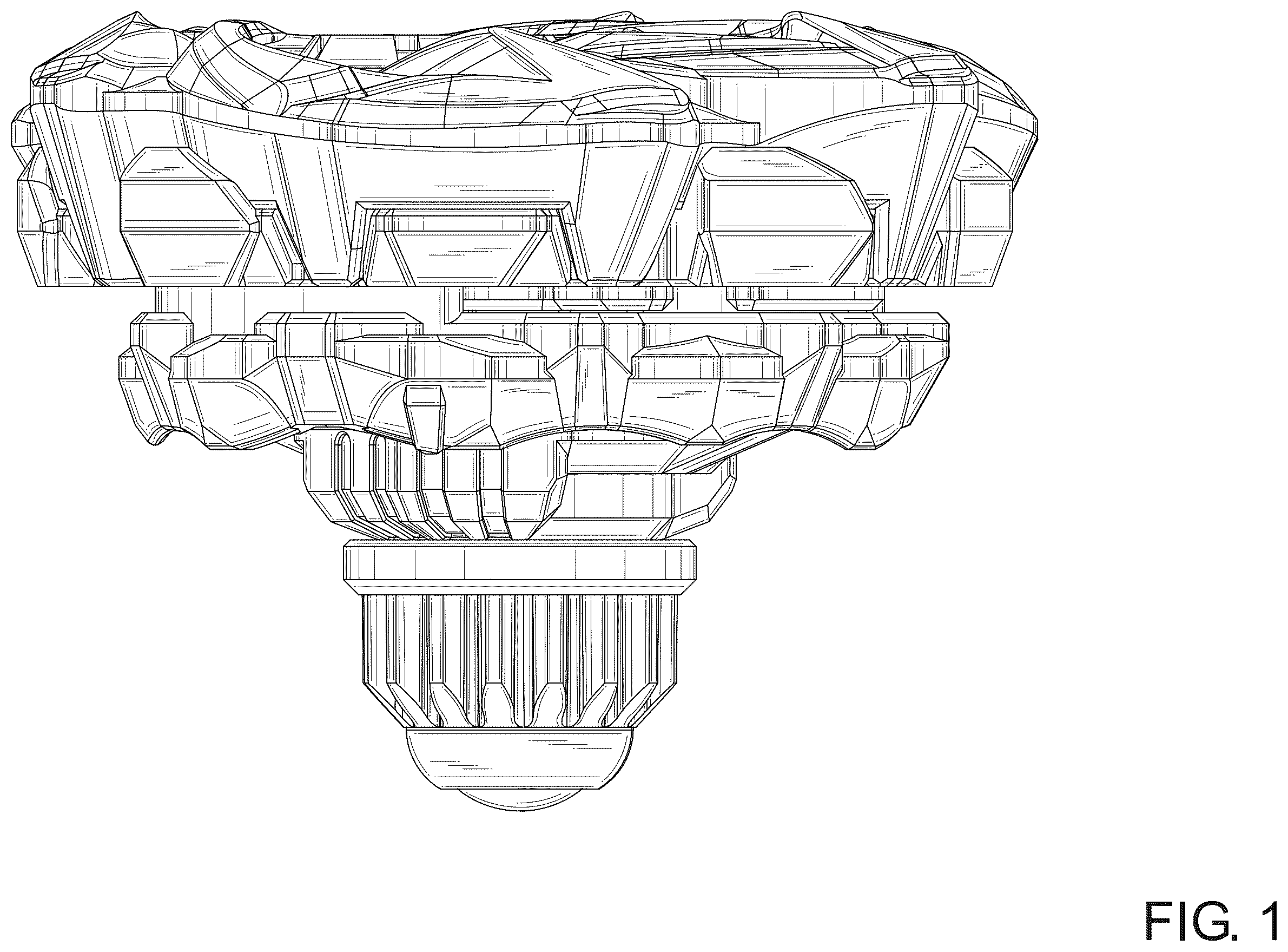 Patent USD1124153 Figure 1 – Spinning top toy
