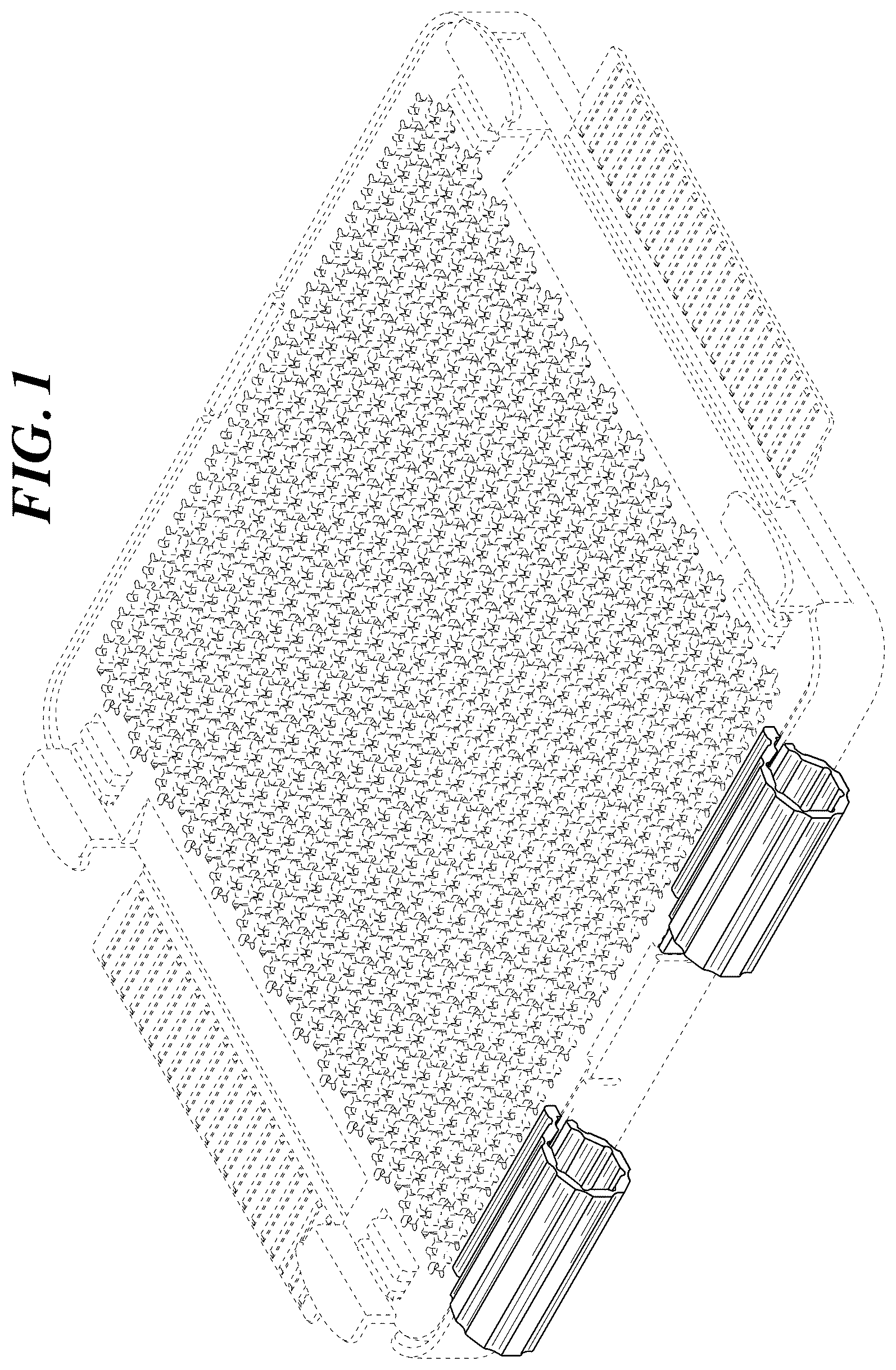 Patent USD1124154 Figure 1 – Tray for toy beads