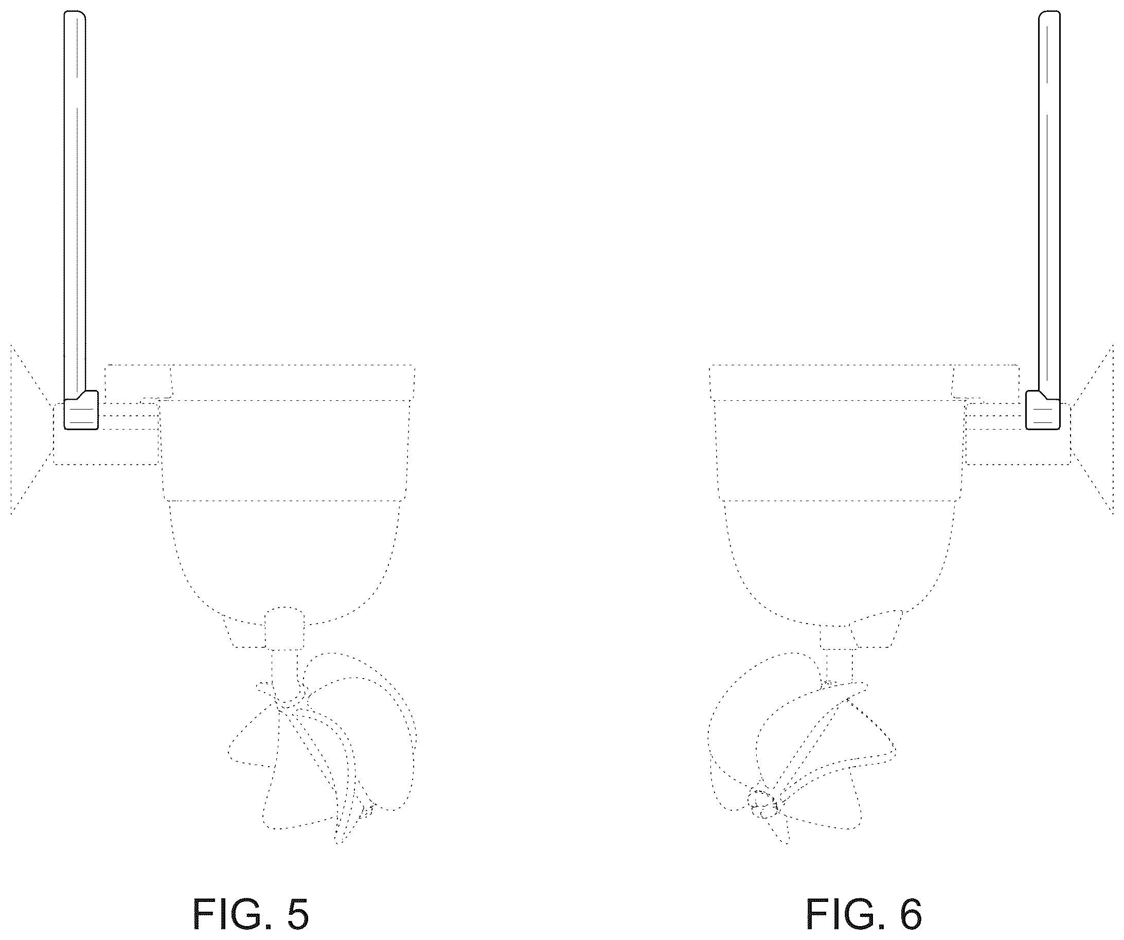 Patent USD1124157 Figure 5 – Bar for bathtub toy