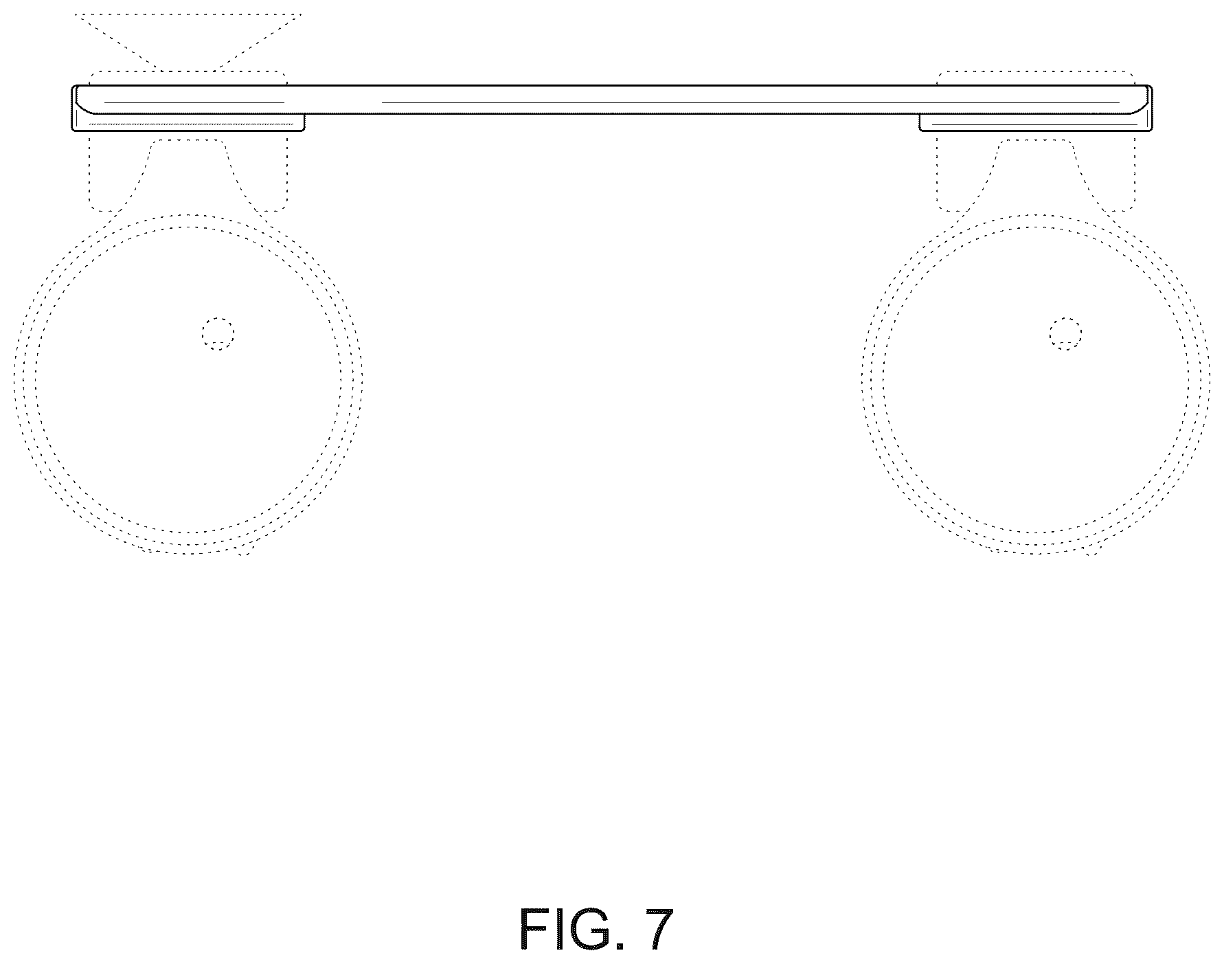 Patent USD1124157 Figure 6 – Bar for bathtub toy