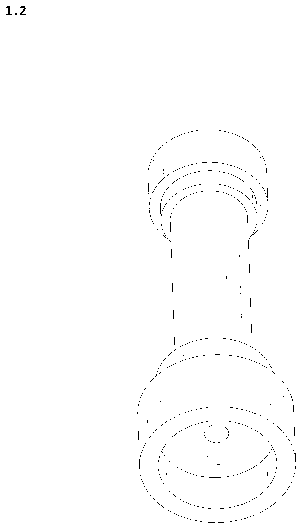 Patent USD1124163 Figure 2 – Decorative column for toy building blocks