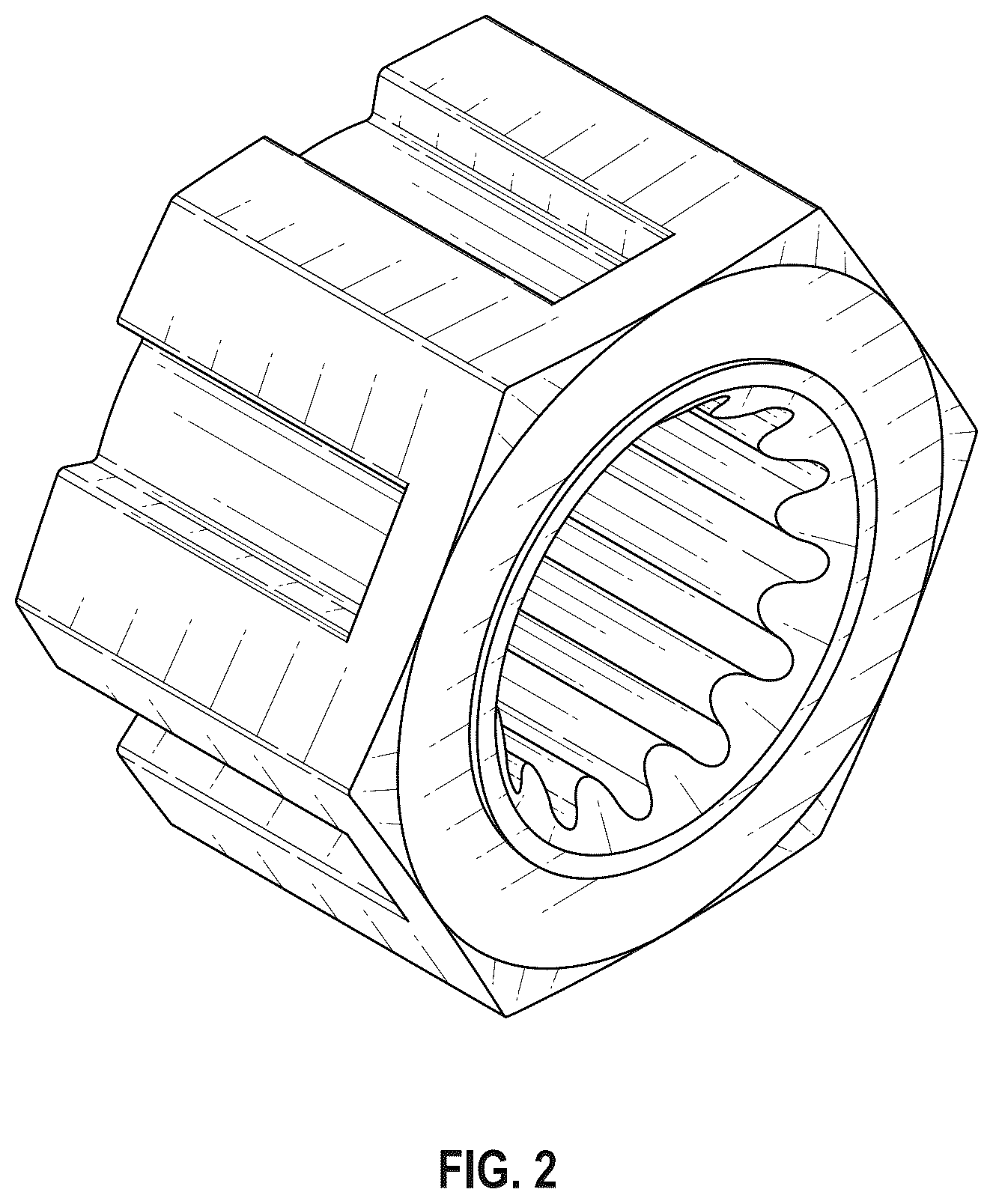 Patent USD1124164 Figure 2 – Model vehicle brake hex