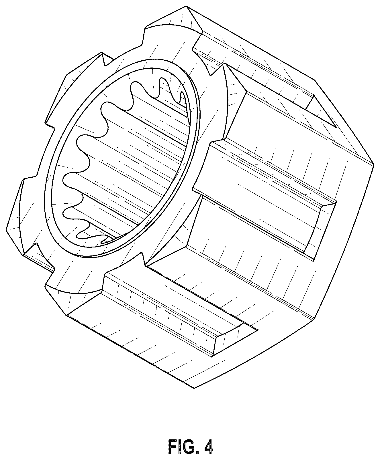 Patent USD1124164 Figure 4 – Model vehicle brake hex