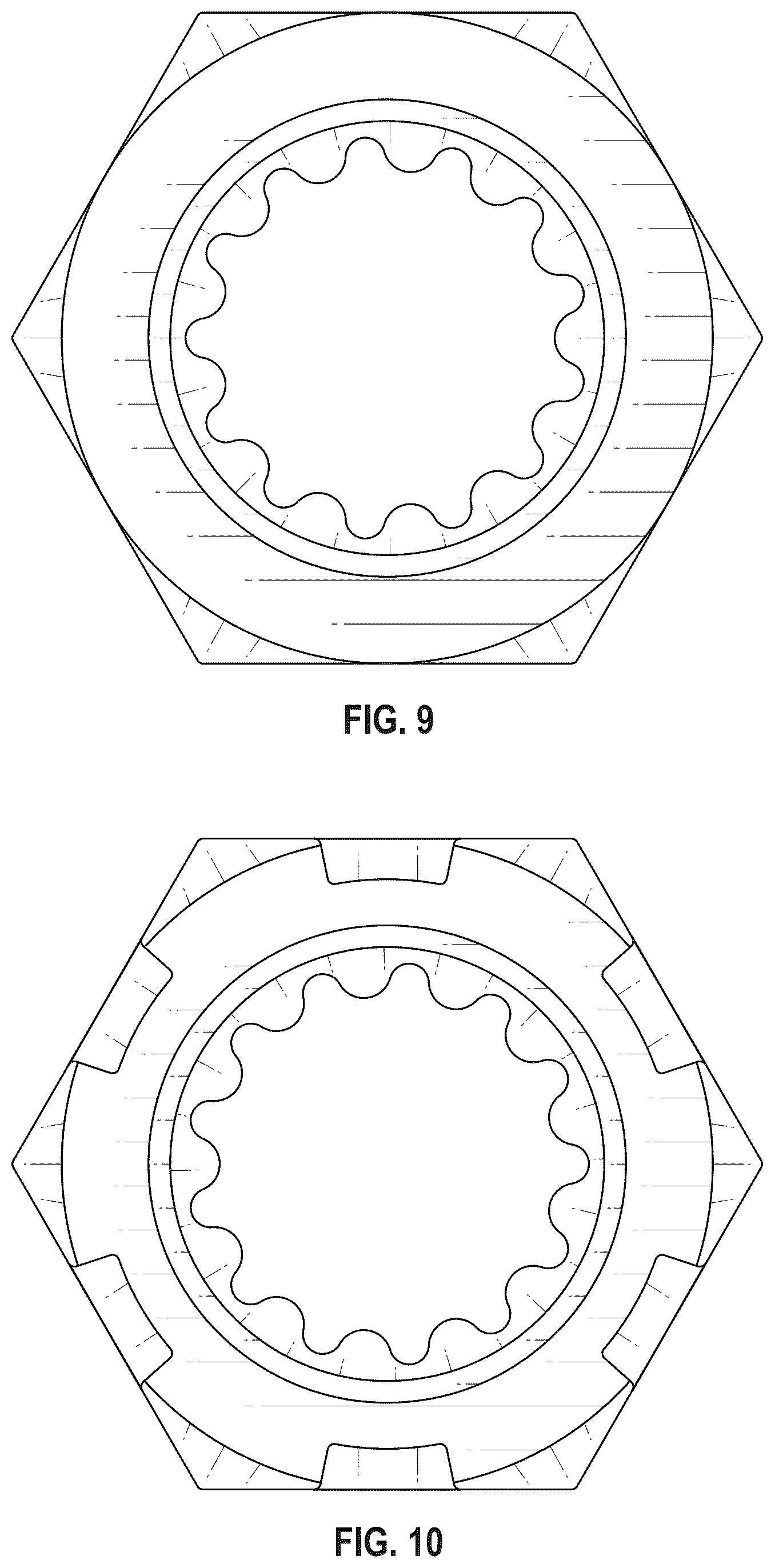 Patent USD1124164 Figure 7 – Model vehicle brake hex