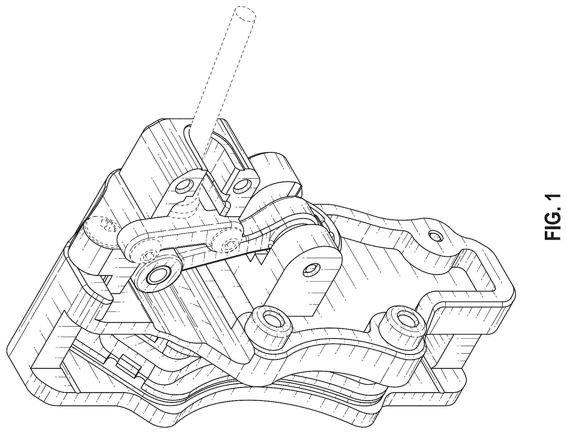 Patent USD1124165 Figure 1 – Model vehicle brake assembly