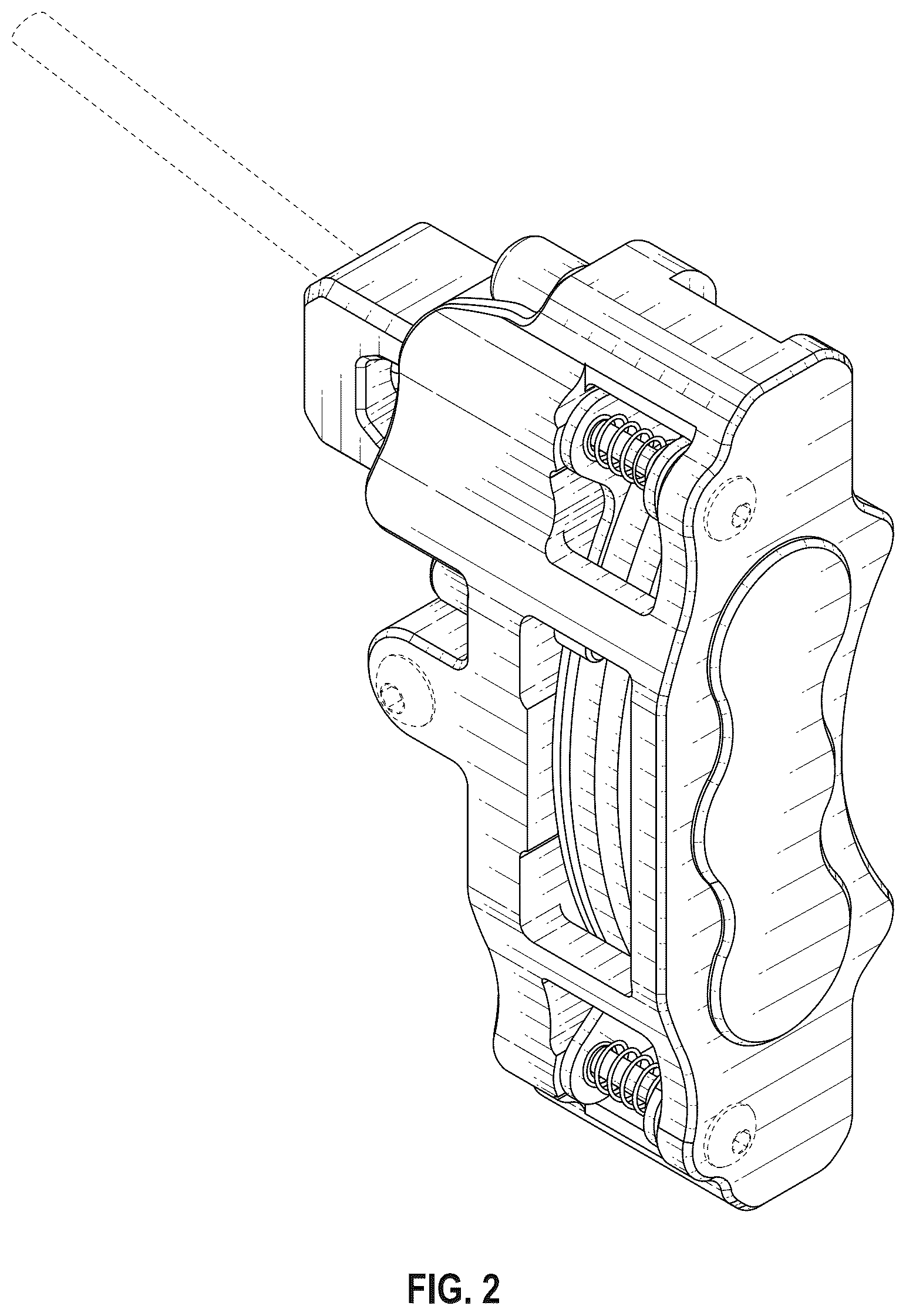 Patent USD1124165 Figure 2 – Model vehicle brake assembly