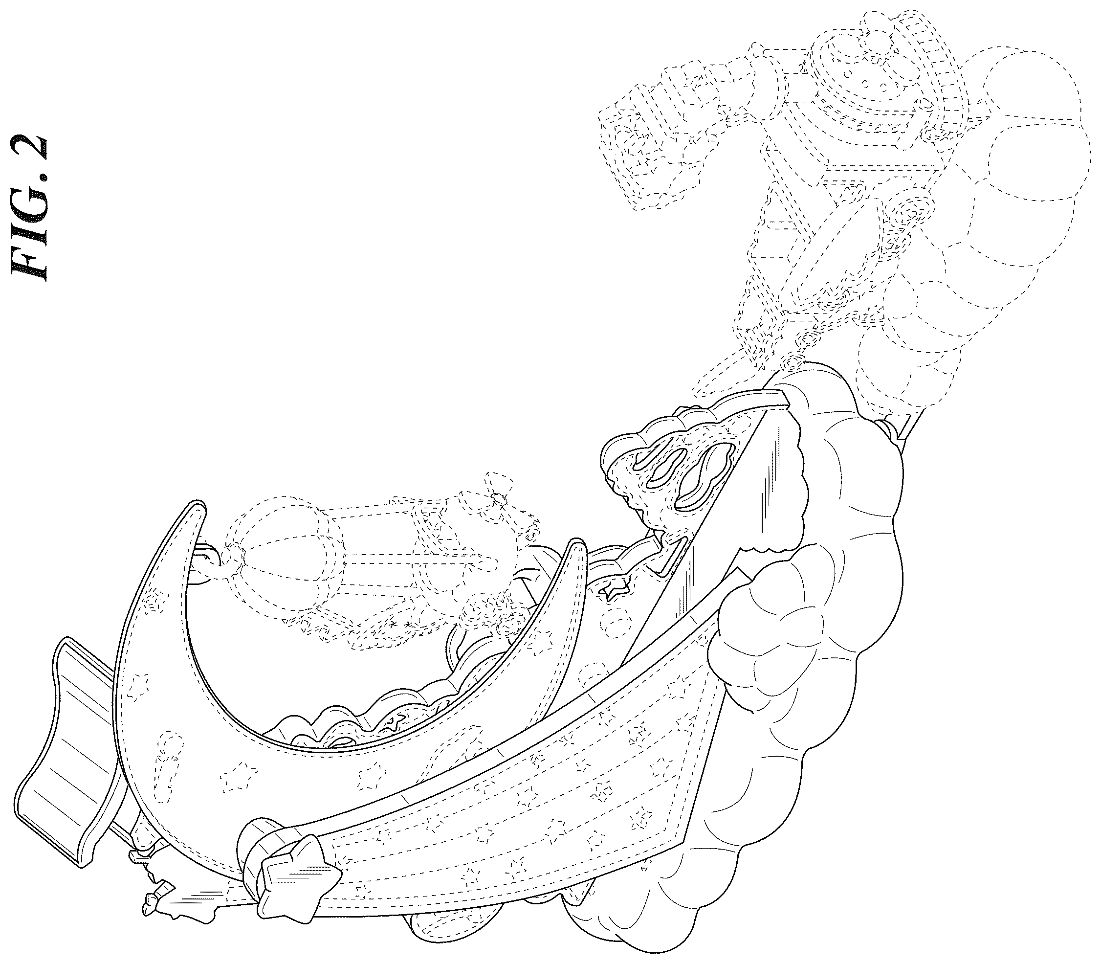 Patent USD1124166 Figure 2 – Toy parade float