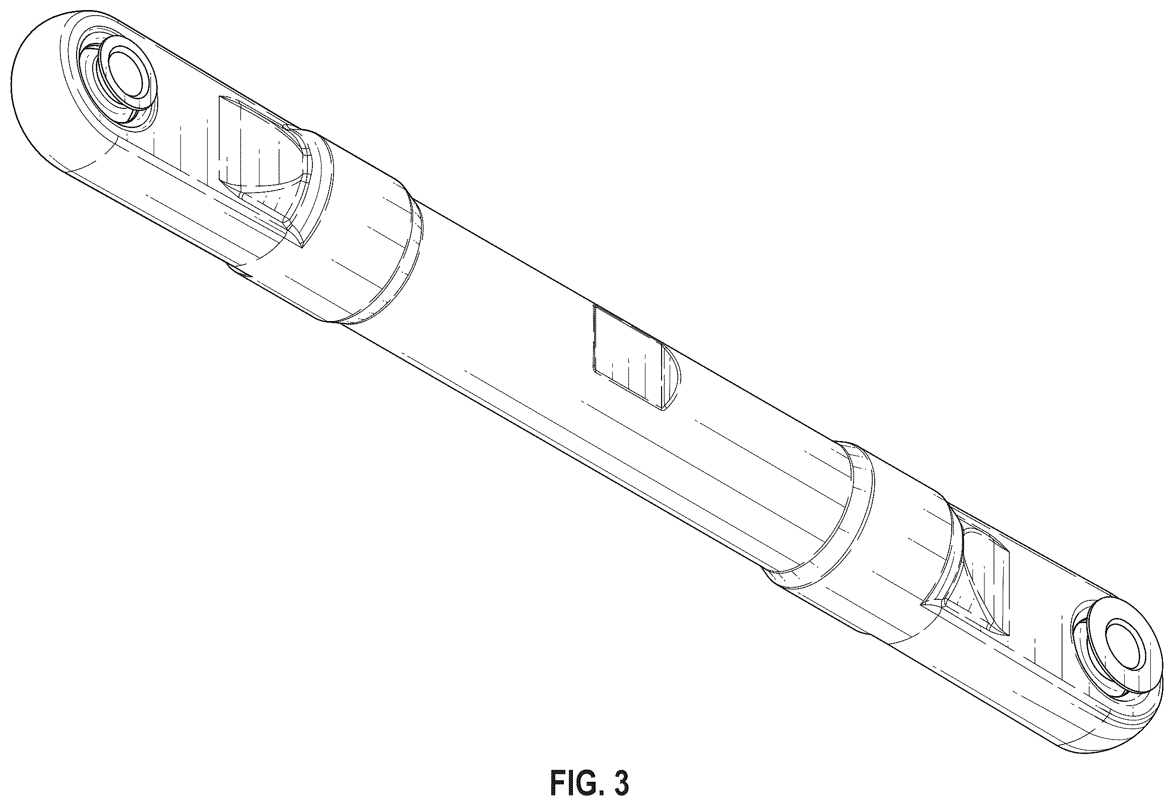 Patent USD1124172 Figure 3 – Model vehicle toe link set