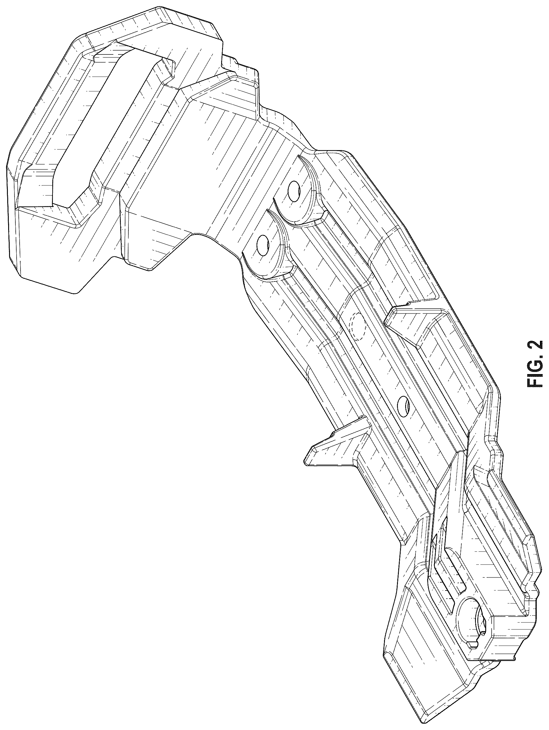 Patent USD1124173 Figure 2 – Model vehicle skid