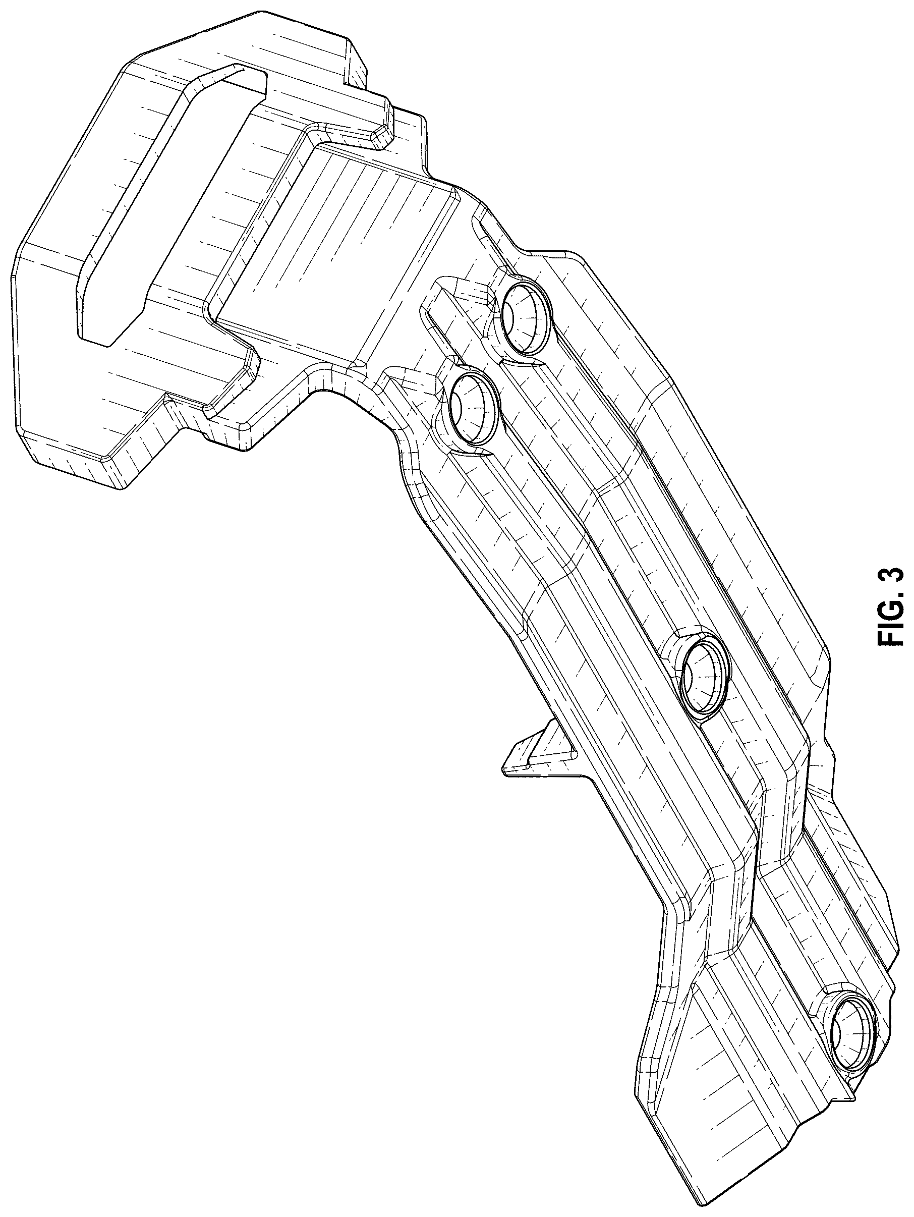 Patent USD1124173 Figure 3 – Model vehicle skid